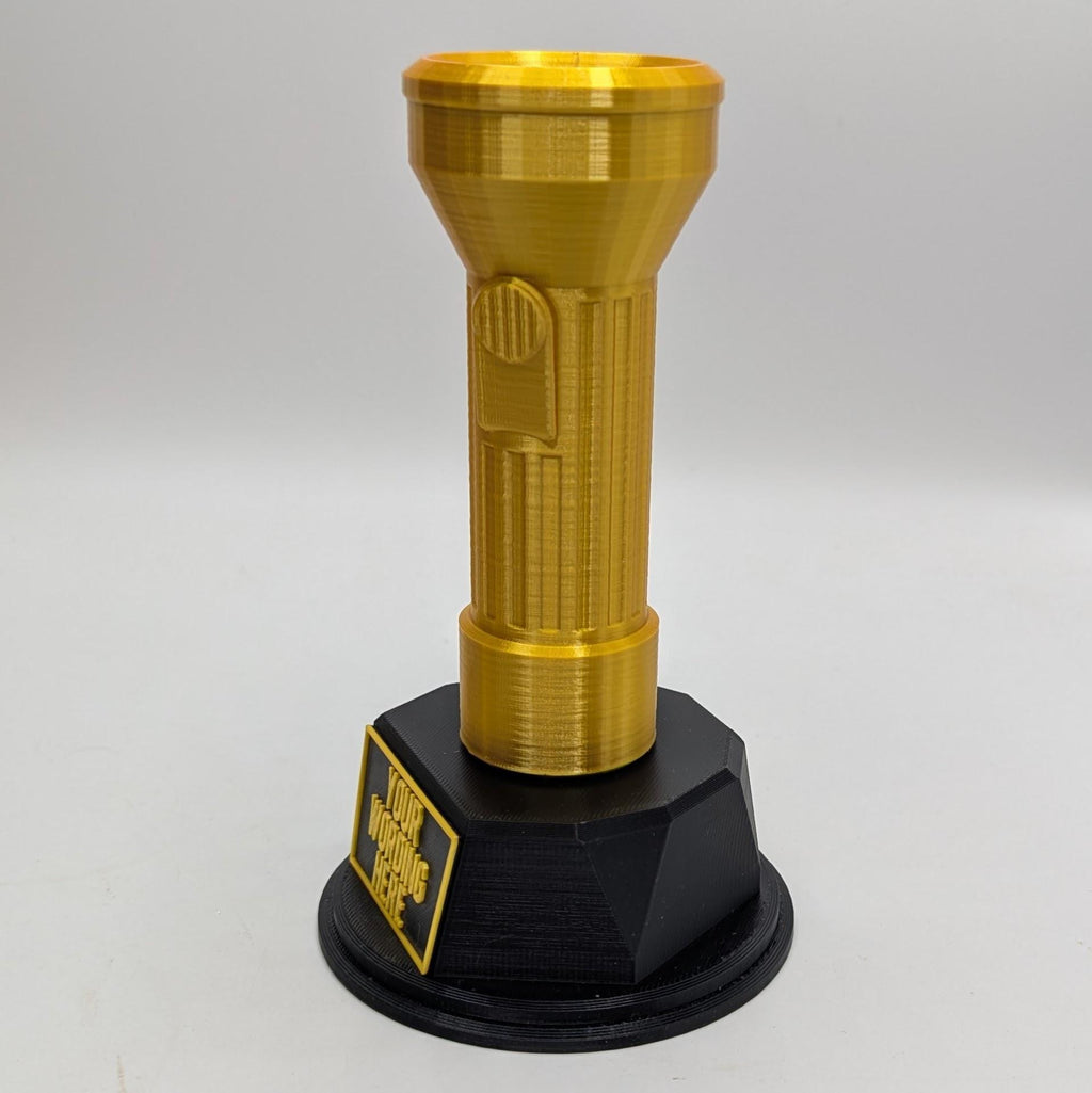 Personalised Torch Trophy, Custom Trophy Gift, Builder Trophy Gift, Mechanic Trophy, Best Mechanic Award, Engineer Award, DIY Trophy Gift