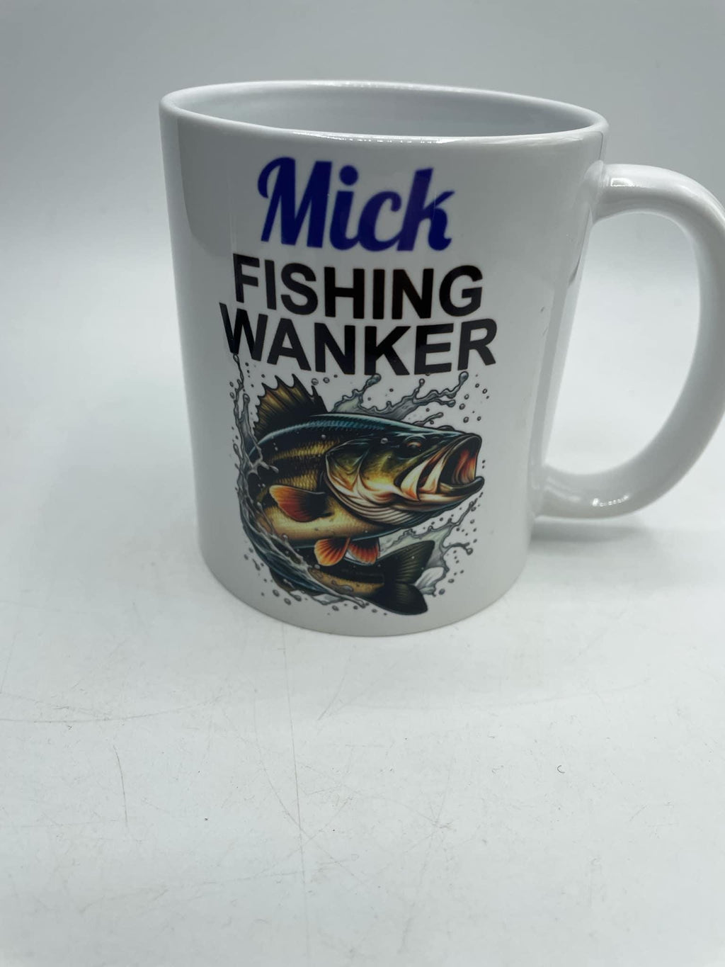 Personalised Fishing Wanker Mug, Gift for Fisherman, Personalised Fishing Gift, Funny Fishing Mug, Joke Fishing Gift, Angler Fishing Gift