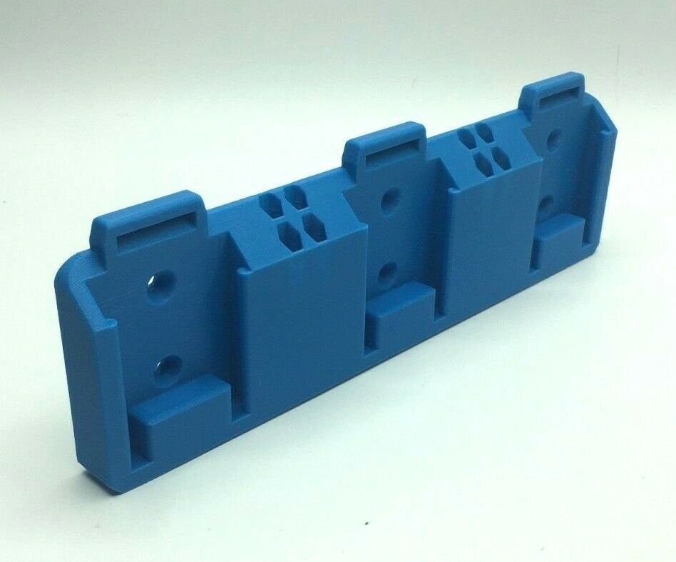 Triple Battery Mount for Parkside X 20V - Shed, Under Shelf or Workshop (Qty:1) / Storage Solution for Parkside 20V Battery / Parkside Mount