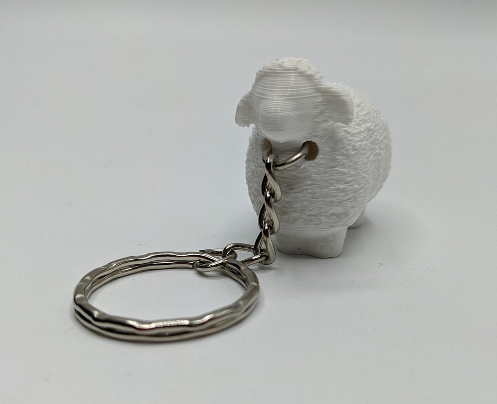 Sheep Keyring, Sheep Lover Gift, Sheep Keychain, Sheep Bag Tag Charm Gift, Ram Keyring, Ram Bag Tag, Gift for Farmer, Farmer Keepsake, Sheep
