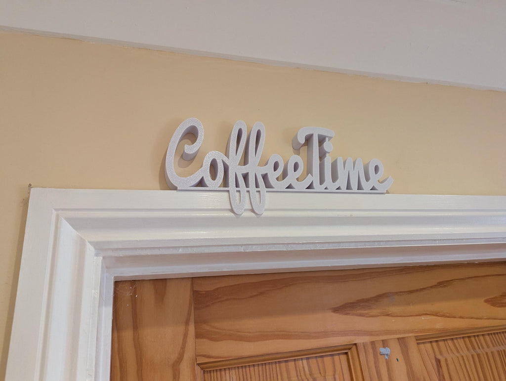 Coffee Time Door Sign, Coffee Lover Gift, Home Decor Sign, Lounge Door Sign, Custom Door Sign, Door Topper, Lounge Door Sign, Coffee Gift
