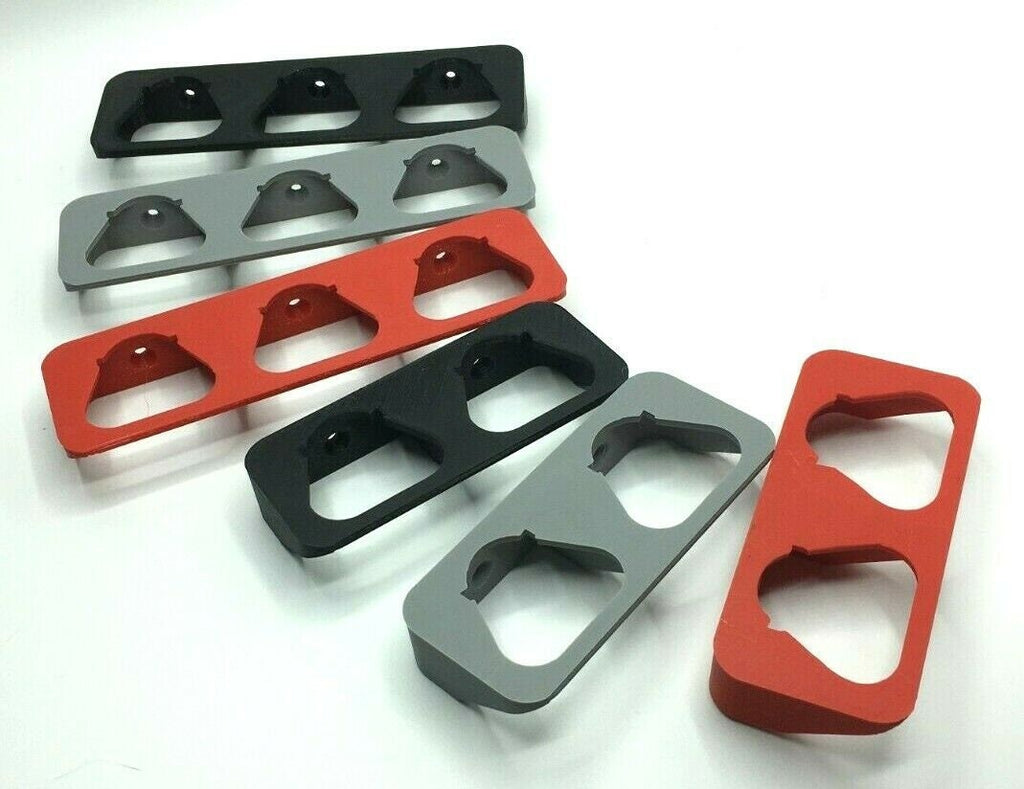 Double / Triple Battery Wall Mount for Milwaukee M12 12v 2ah in red black grey / Battery Wall Mount Milwaukee M12 12v 2ah