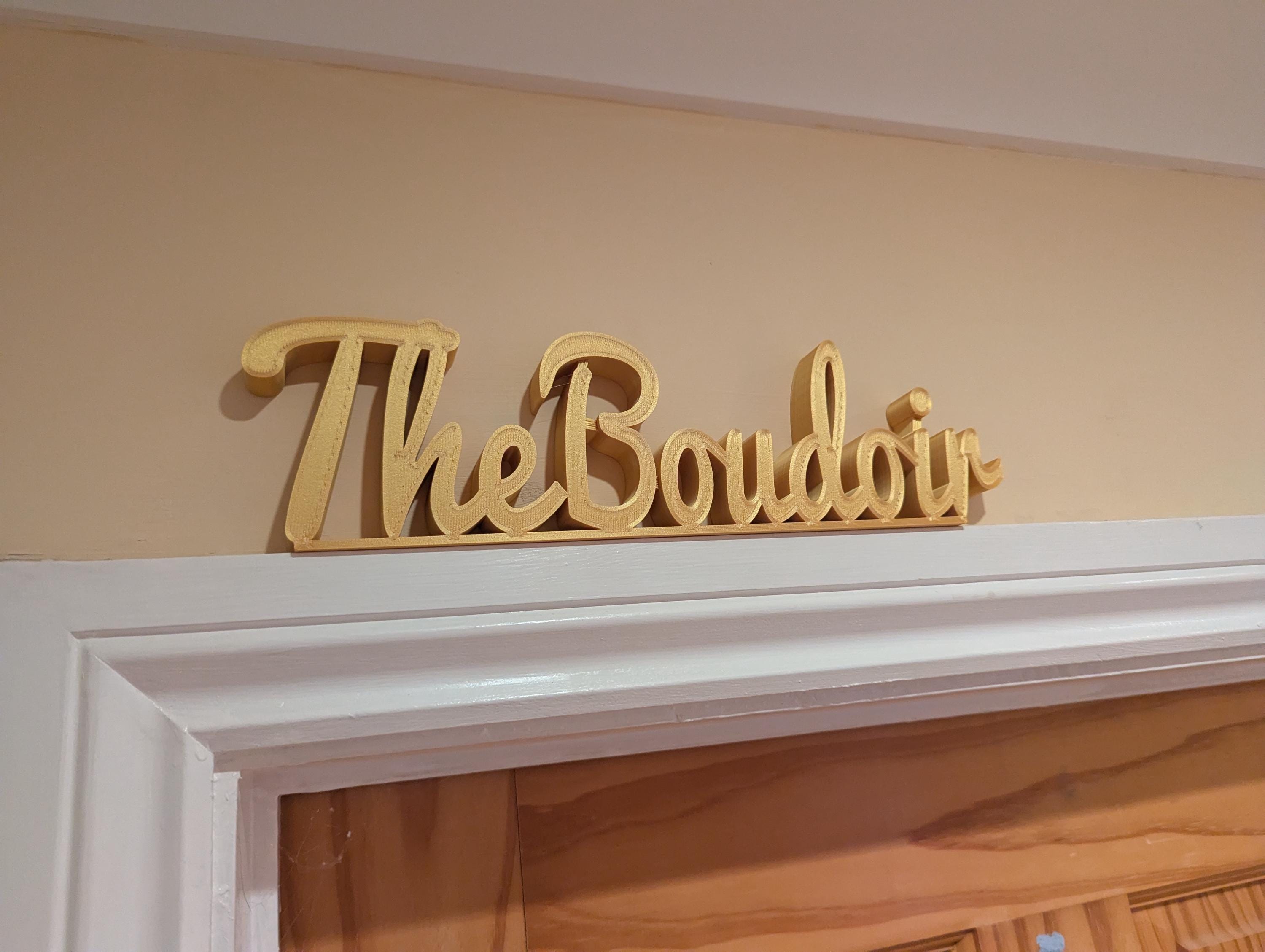 The Boudoir Door Sign, Boudoir Door Topper, Custom Door Sign, Bedroom Wall Sign, Above Door Sign, Quirky Door Sign, Fun Bedroom, Home Decor