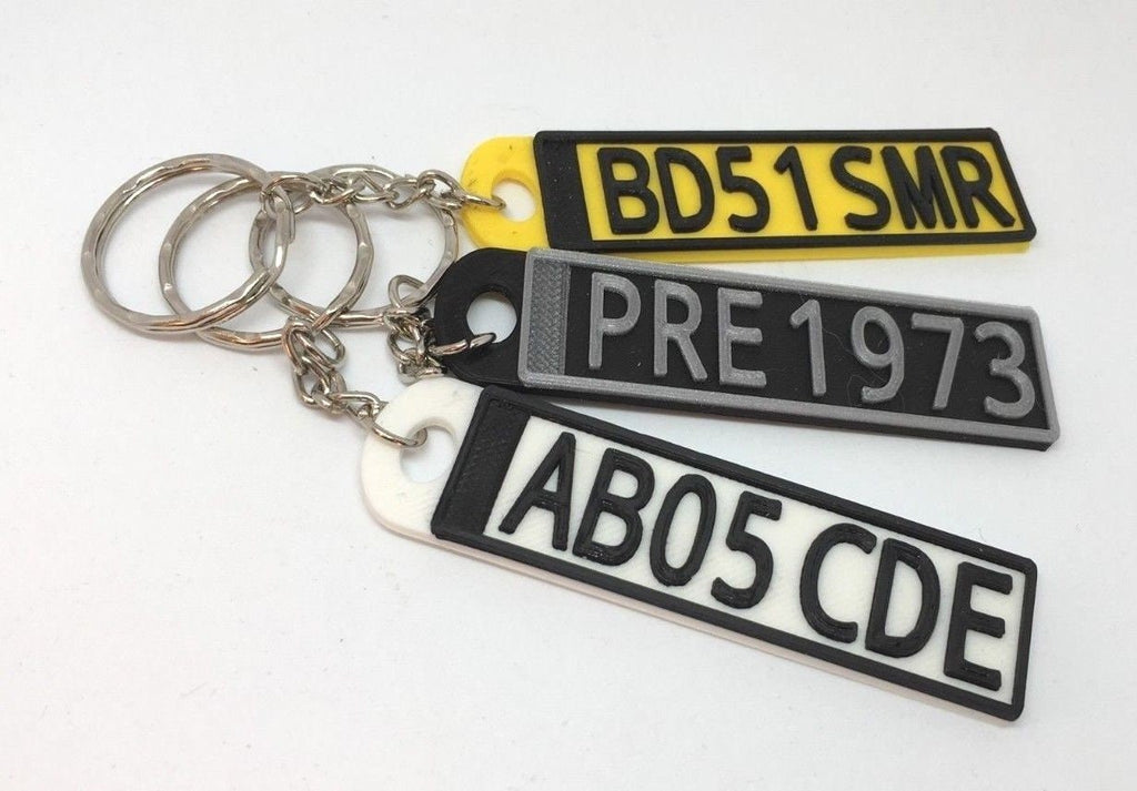 Custom Number Plate Keyring, Personalised Car Reg Plate Keyring, Car Registration Keyring, Car Keyring Gift, Car Keys Keyring, New Driver