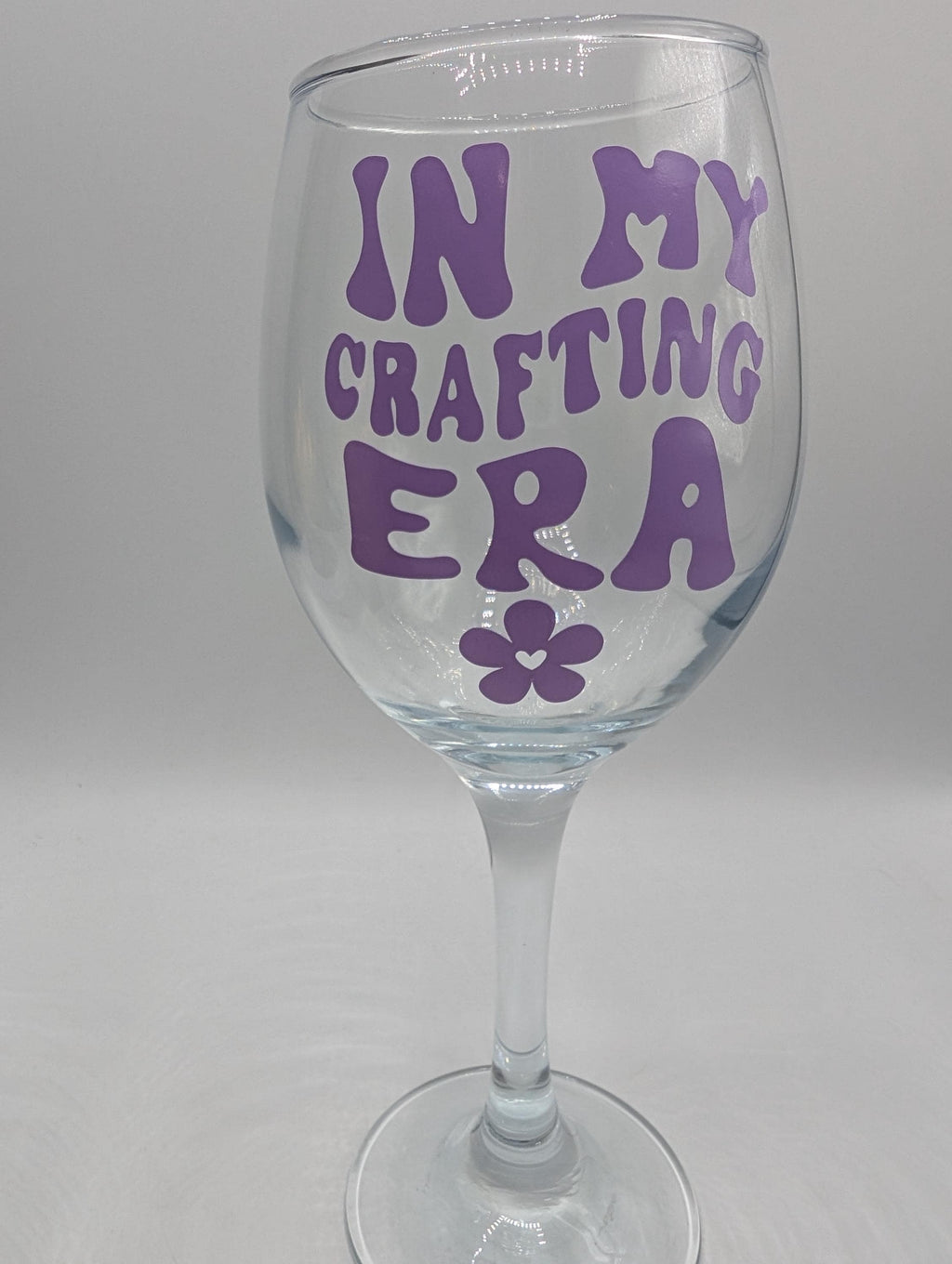 My Crafting Era Glass, Gift for Her, Crafter Present, Present For Her, Birthday Present, Beer Lover Gift, Wine Lover Gift, Gin Glass Gift