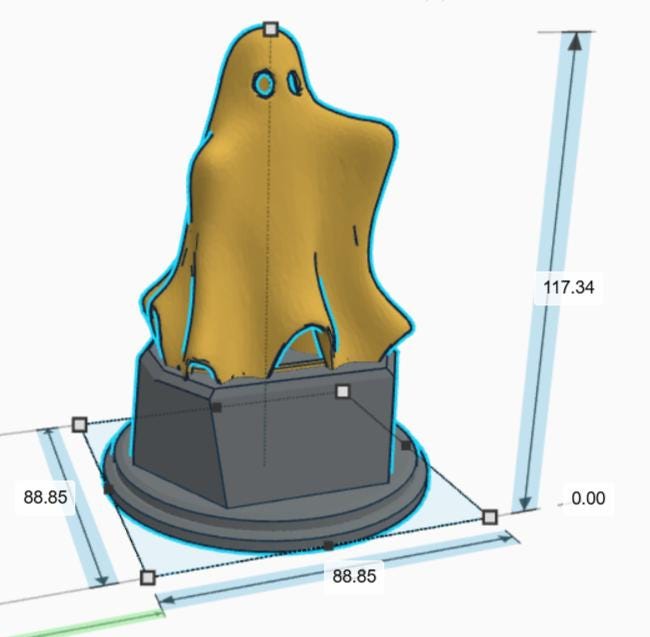 Personalised Ghost Trophy, Ghosting Trophy, Serial Ghosting Award, Halloween Ghost Award, Halloween Party Trophy, Custom Trophy Office Award