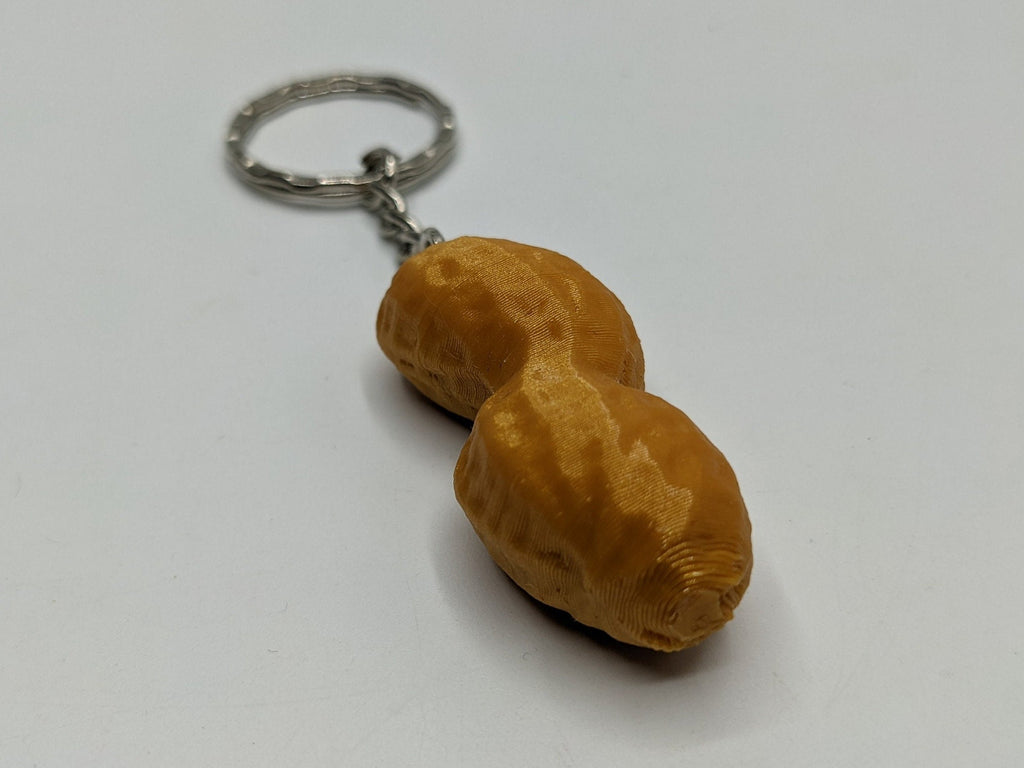 Peanut keyring - Little Peanut Bag Charm / Party Bag Filler / Novelty Peanut Keyring Gift / Peanut Bag Tag / Monkey Nut Keyring / Monkey Nut