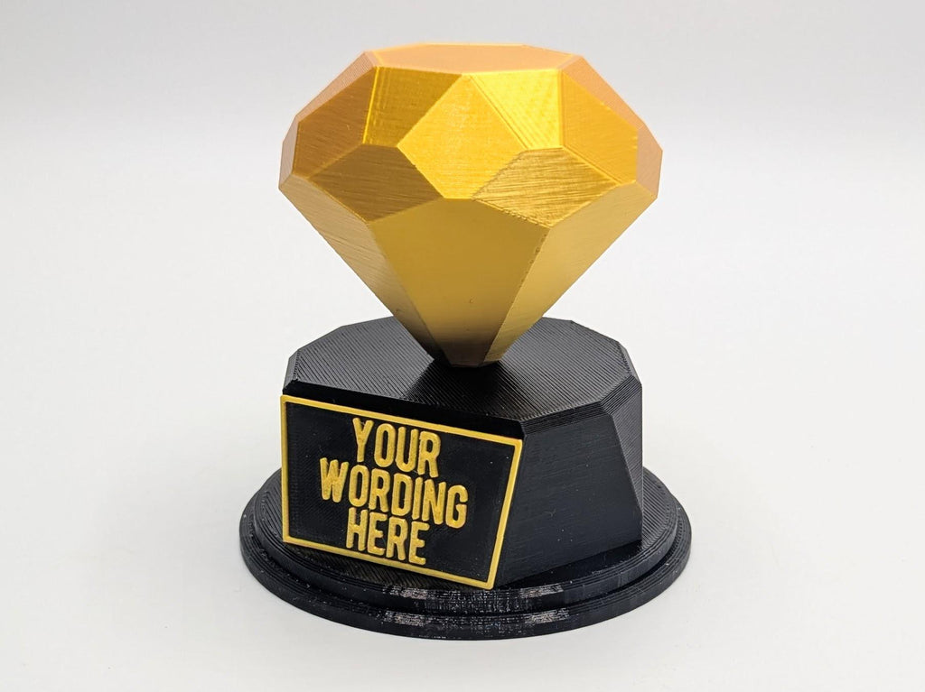 Personalised Diamond Trophy, Diamond Wedding Gift, Fun Trophy, Diamond Award, You're a Diamond Trophy, Gift for Diamond Lover, Diamond Gift