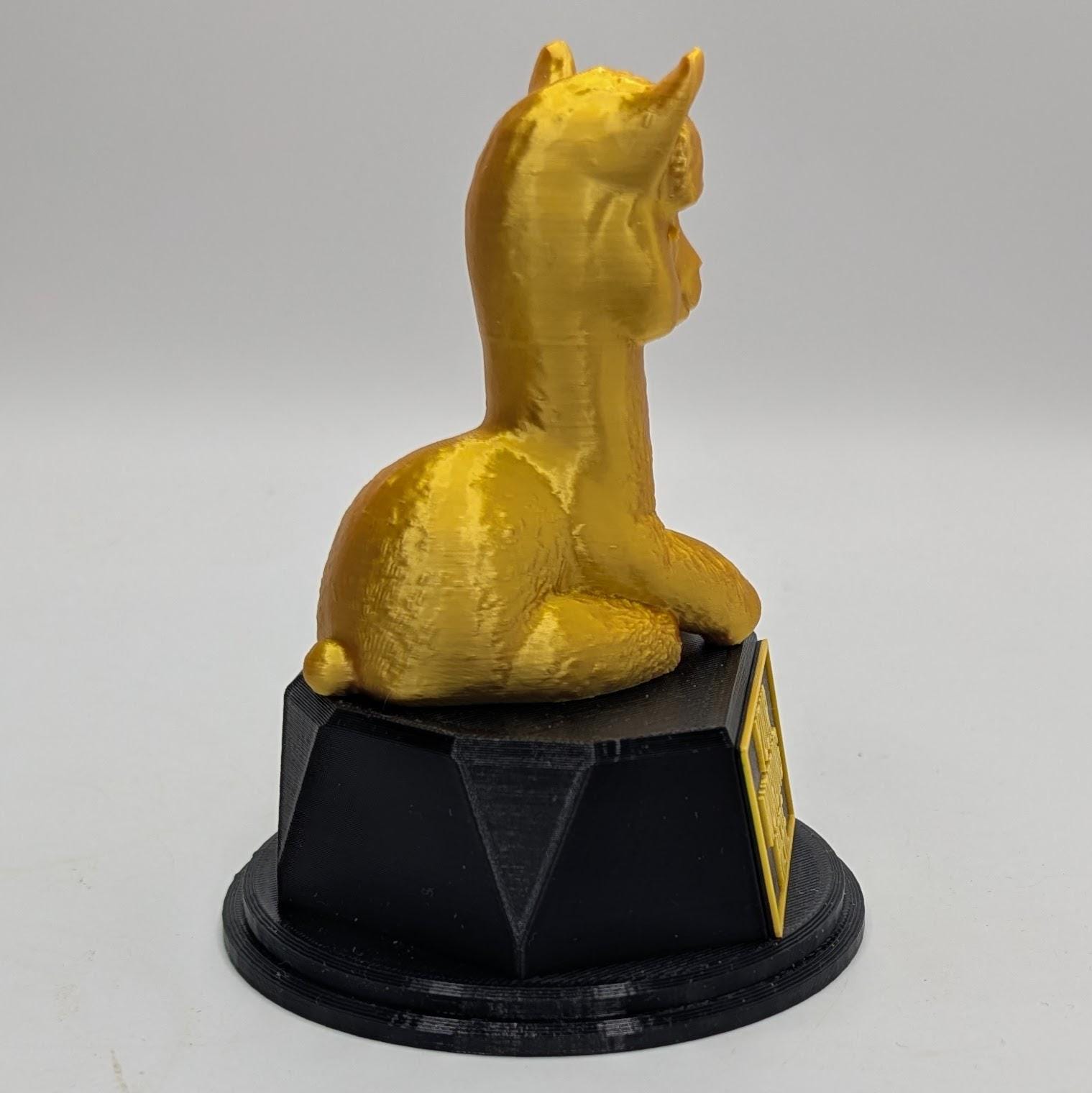 Personalised Llama Trophy, Llama Award Gift, Custom Trophy Gift, Funny Llama Award Gift, Office Trophy, Llama Farmer Trophy, Llama Lover