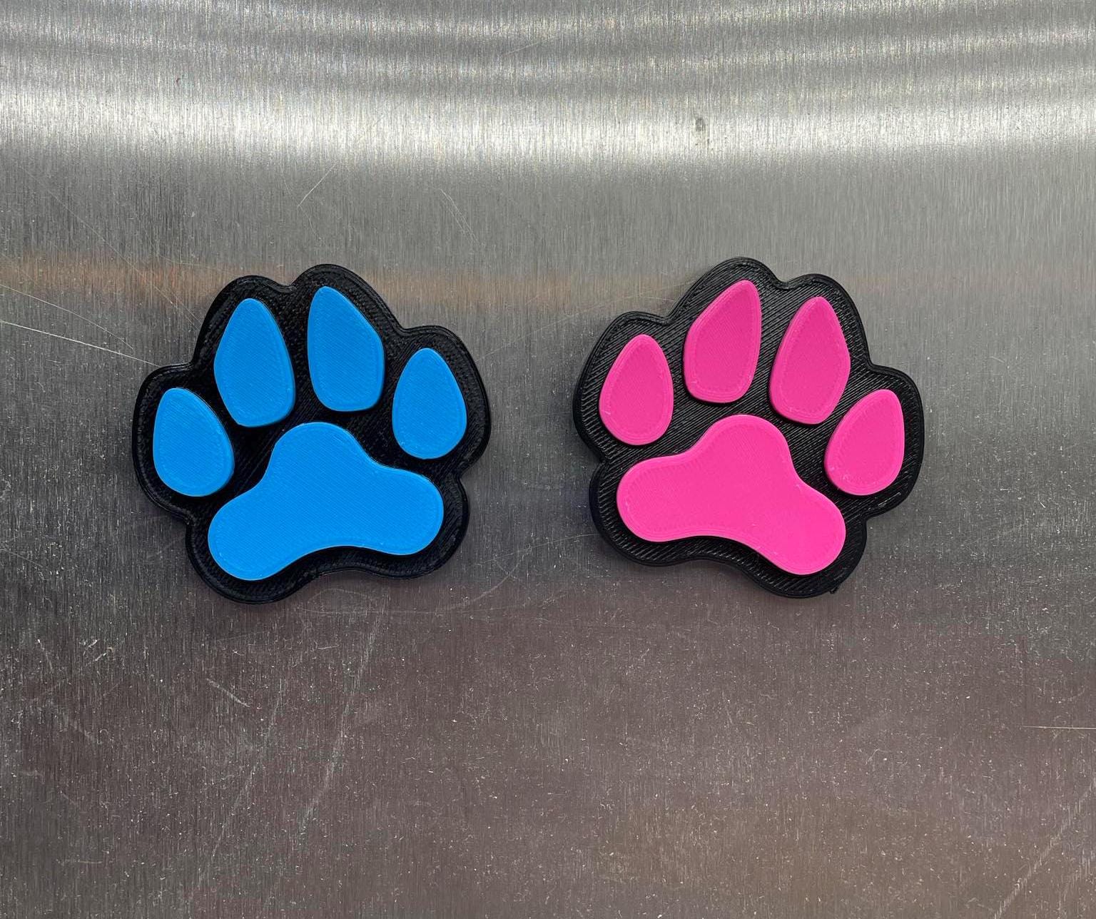 Paw Print Magnet, Dog Paw Magnet, Cat Paw Magnet, Cat Gift, Dog Gift, Puppy Gift, Kitten Gift, Dog Mum Gift, Dog Dad Gift, Office Magnet