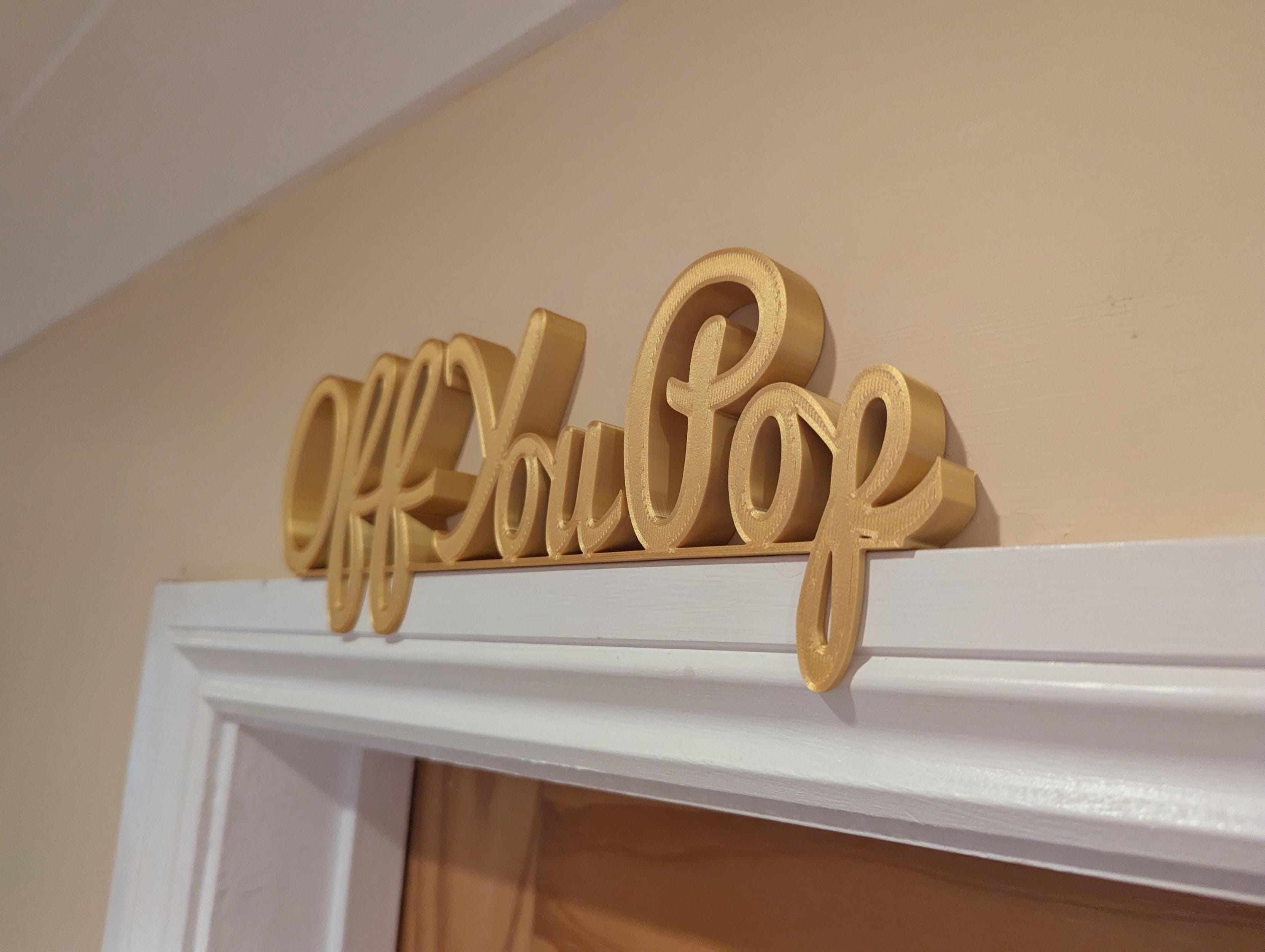 Off You Pop Door Sign, Goodbye Door Sign, Door Topper, Custom Door Sign, Above Door Sign, Quirky Sign, Funny Leave Sign, Hallway Decor Sign