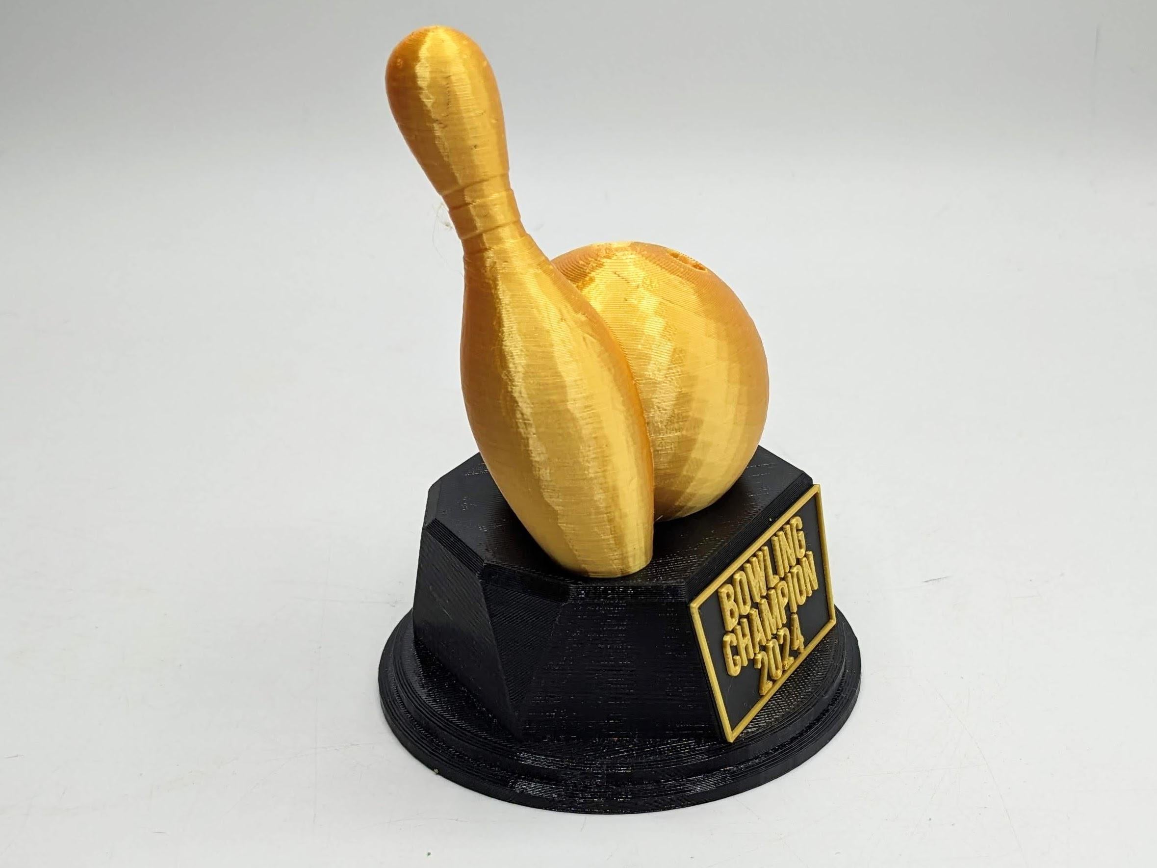 Personalised Bowling Trophy, Bowling Team Trophy, Secret Santa Bowling, Bowling Gift, Personalised Bowling Pin, Bowling Award, Best Bowler