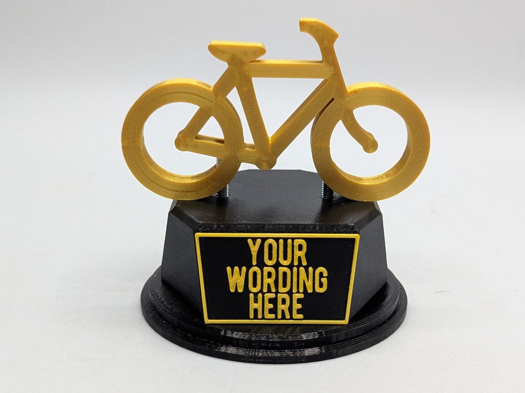 Personalised Cycling Trophy, Cyclist Gift, Bike Trophy, Road Cyclist Award, Custom Trophy, Office Trophy, Cycling Lover, Cycling Competition
