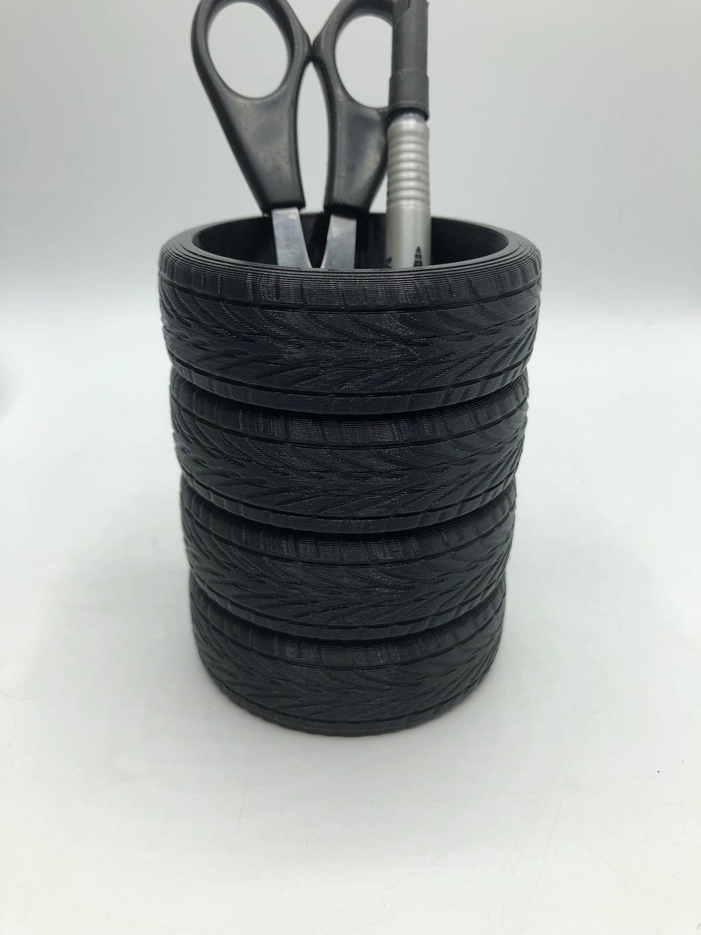 Stacked Tyres Pen Pot / Tyre Pen Holder / Mechanic Gift / Desk Tidy / Wheels Pot / Desk Organsier / Tyre Desk Tidy / Gift for Mechanics