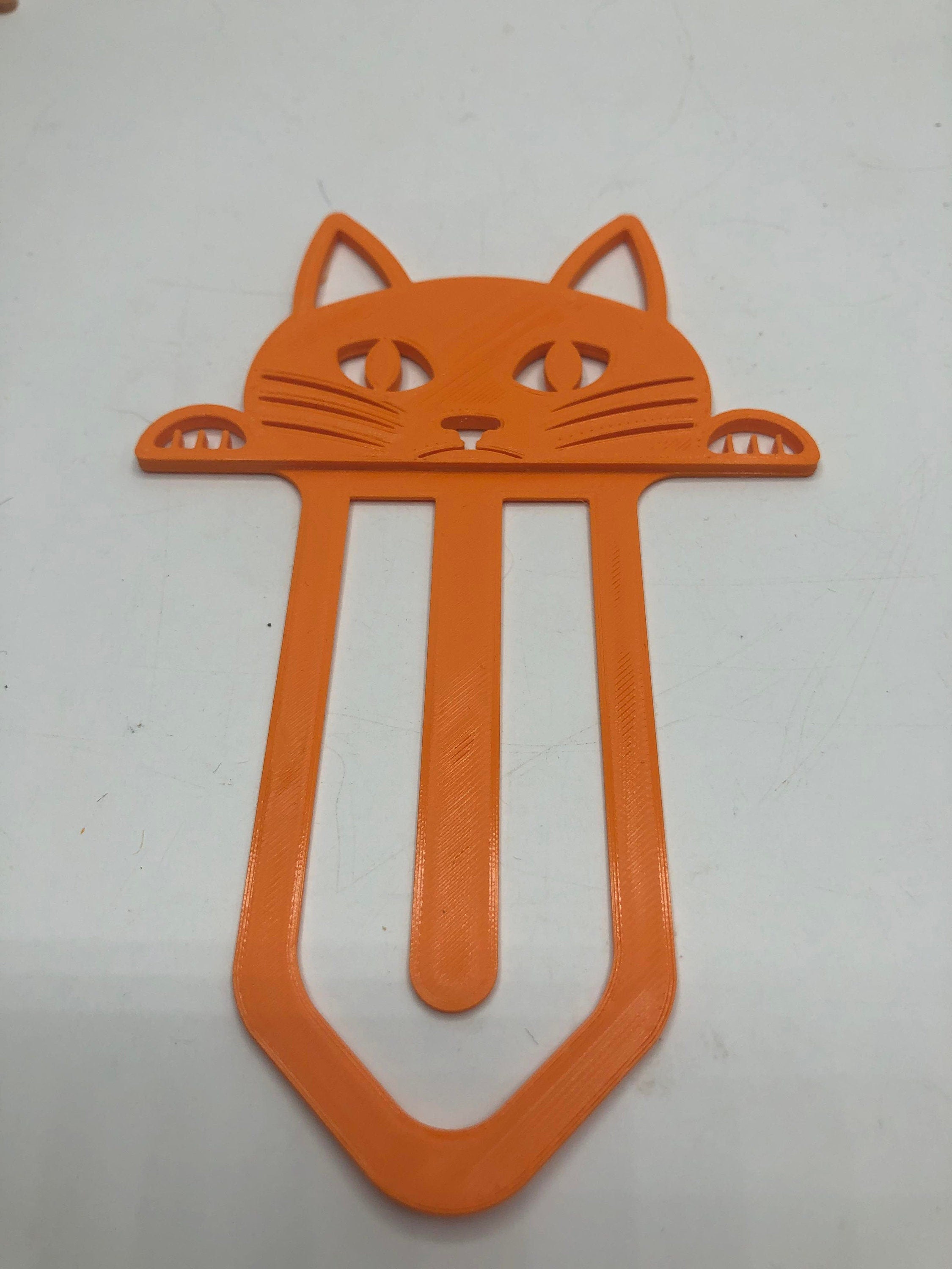 Cat Bookmark, Kitten Bookmark, Peeping Cat Bookmark, Cat Page Marker, Cat Lover Gift, Black/Ginger Cat, Under 5 Pound, Cat Stocking Filler