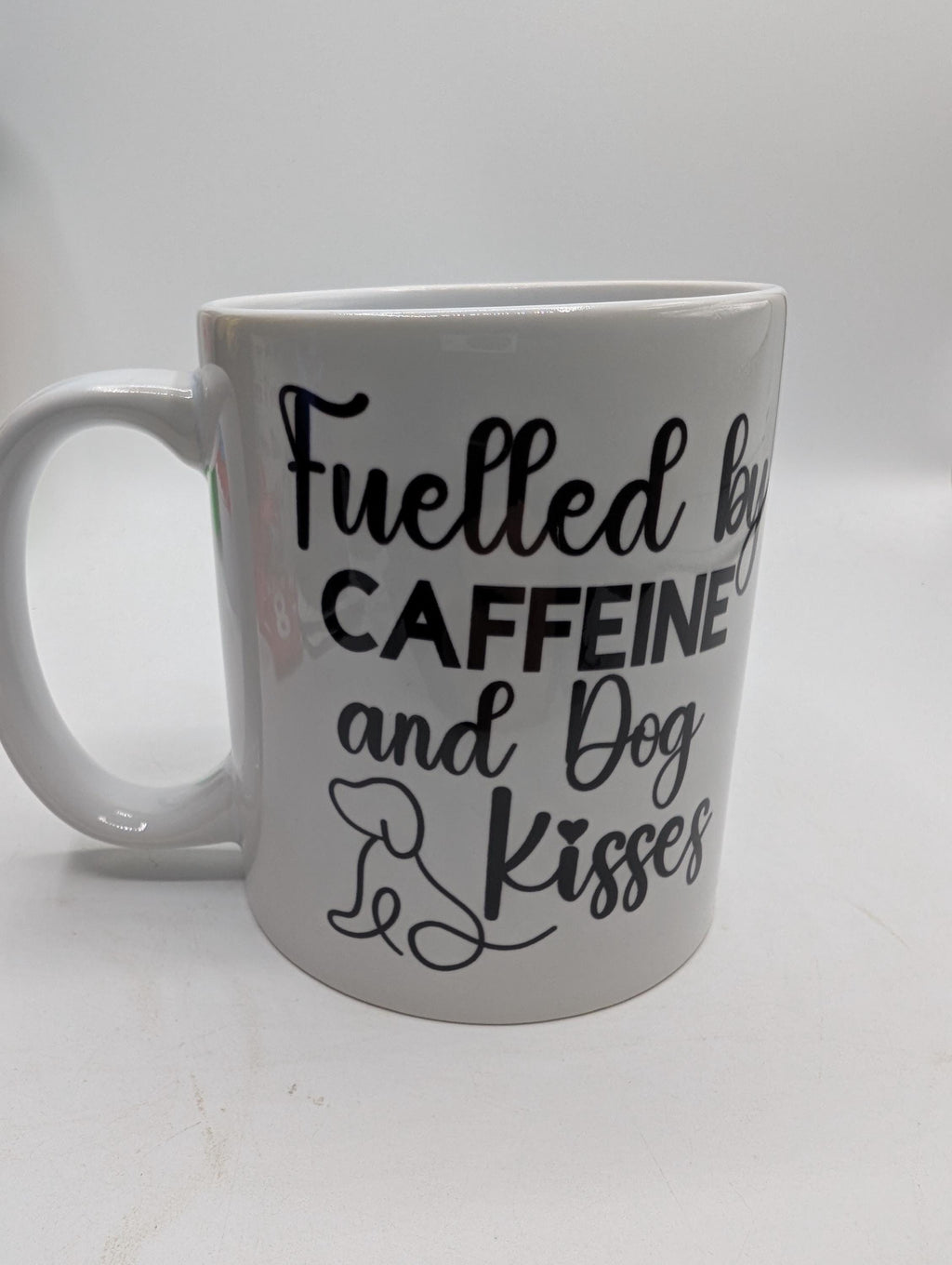 Dog Lover Mug, Fuelled by Caffeine & Dog Kisses, Gift for friend, Dog Kisses Coaster, Dog Tea Mug, Funny Dog Mug, Dog Mum Gift, Dog Dad Gift