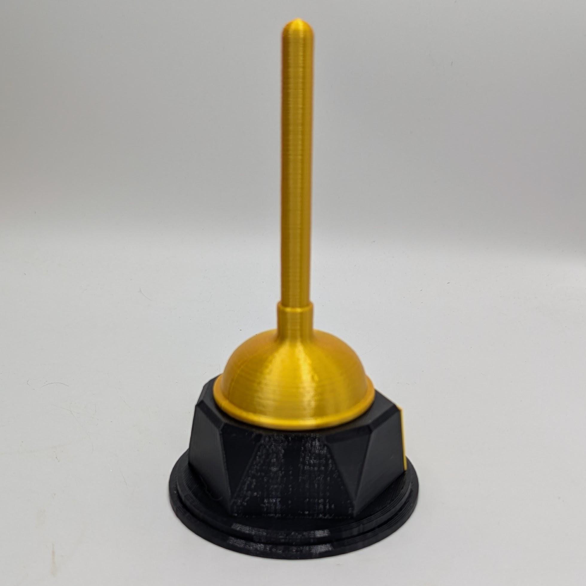 Personalised Plunger Trophy, Custom Trophy Gift, Builder Trophy Gift, Plumber Trophy Gift, Best Plumber Award, DIY Trophy Gift, Custom Award