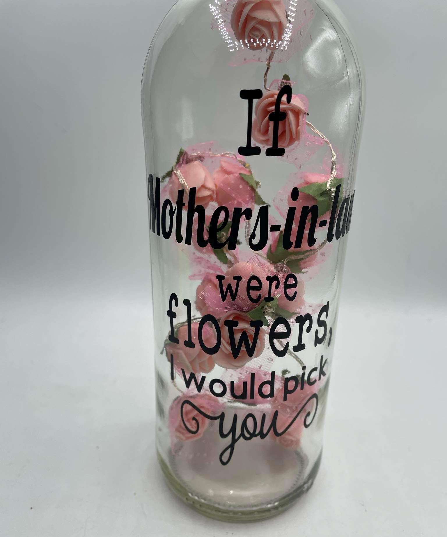 Mother in Law Roses Light Bottle, Mother's Day Gift, If Mothers were flowers Gift, Mum Christmas Gift, Gift for Mum Birthday, Mum Christmas