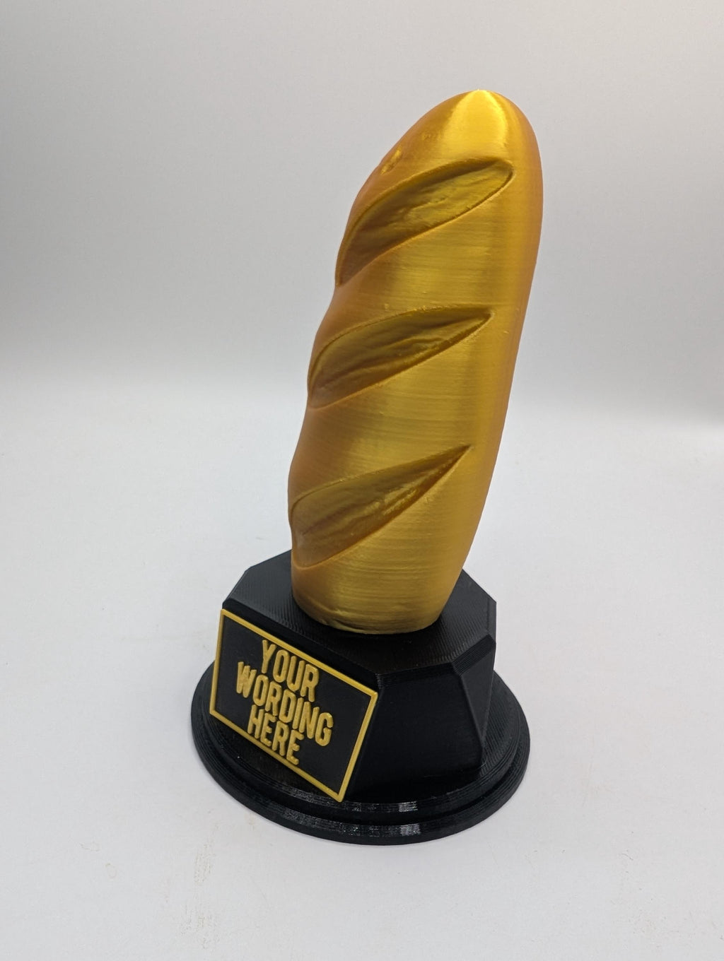 Personalised Loaf of Bread Trophy, Sandwich Award, Custom Trophy, Office Trophy, Funny Trophy, Sandwich Lover Award Gift, Bloomer Loaf Award