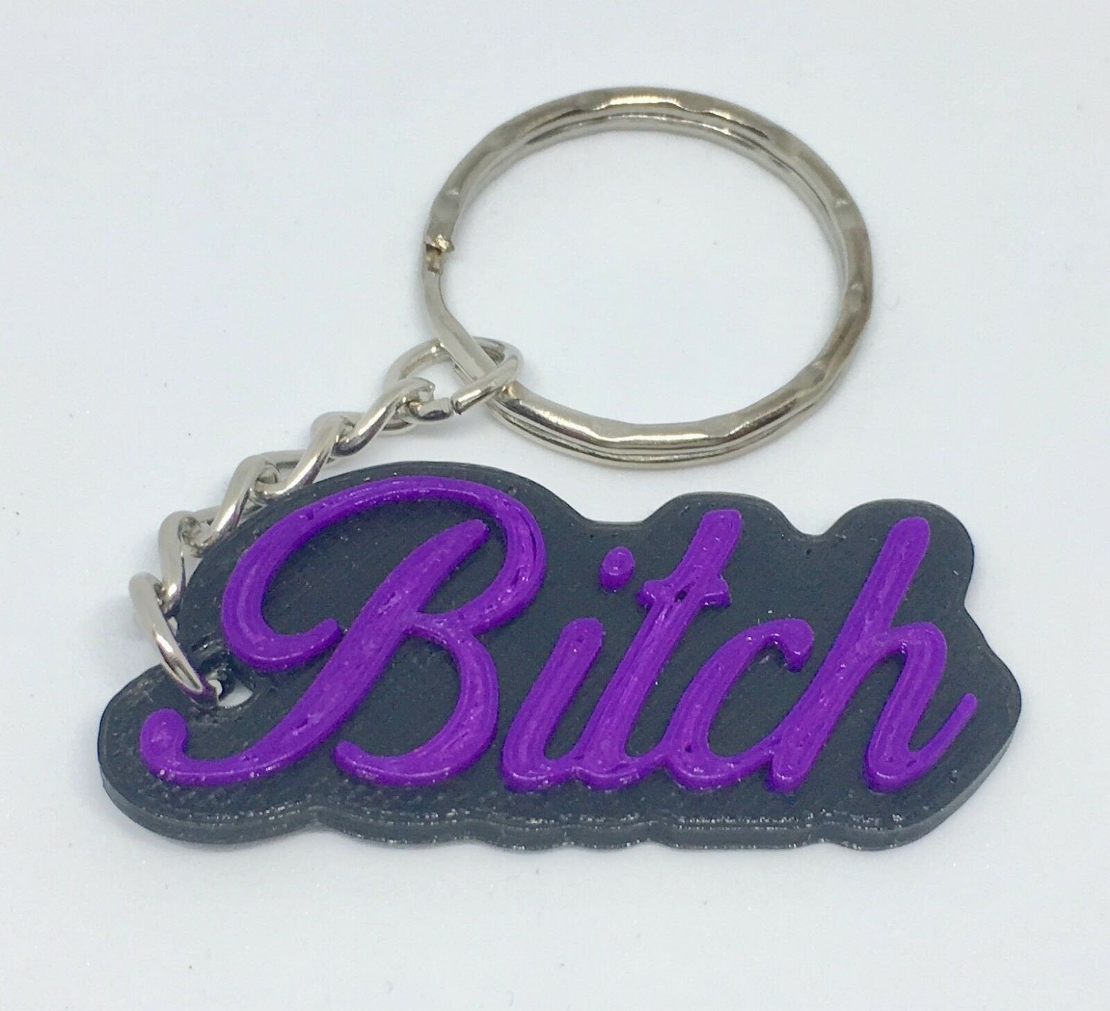 Bitch Keyring / Swear Words / Funny Joke Gift / Hen Party Bag Filler / Novelty Bitch Keyring / Bitch Keychain / Bitch Bag Tag / Friend Gift