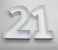 21st Birthday Cake Decoration, Large Numbers (8.5") for Sweet filling Birthday Cake Alternative, Birthday Party Display, 21st Birthday Decor