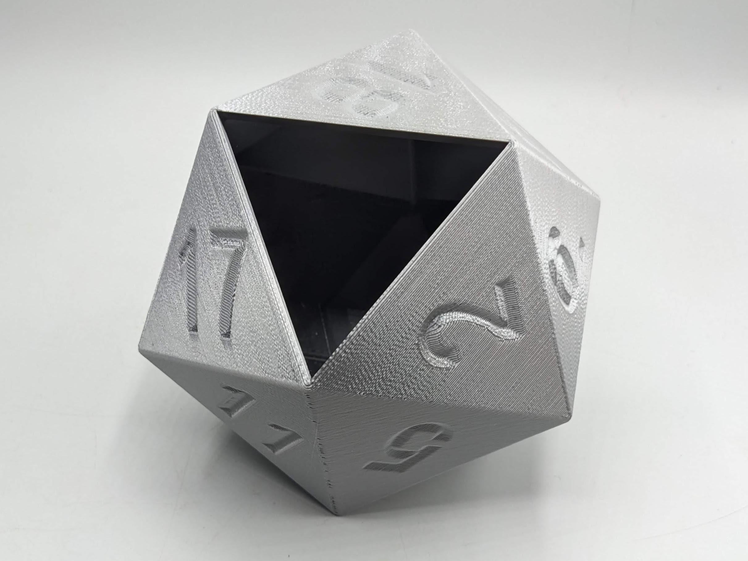 D20 Dice Pen Pot for Role Playing Table Top Gamers / D20 Pot Table Top Gaming / RPG Dice Pen Pot Gift / Pen Pot in the shape of D20 Dice