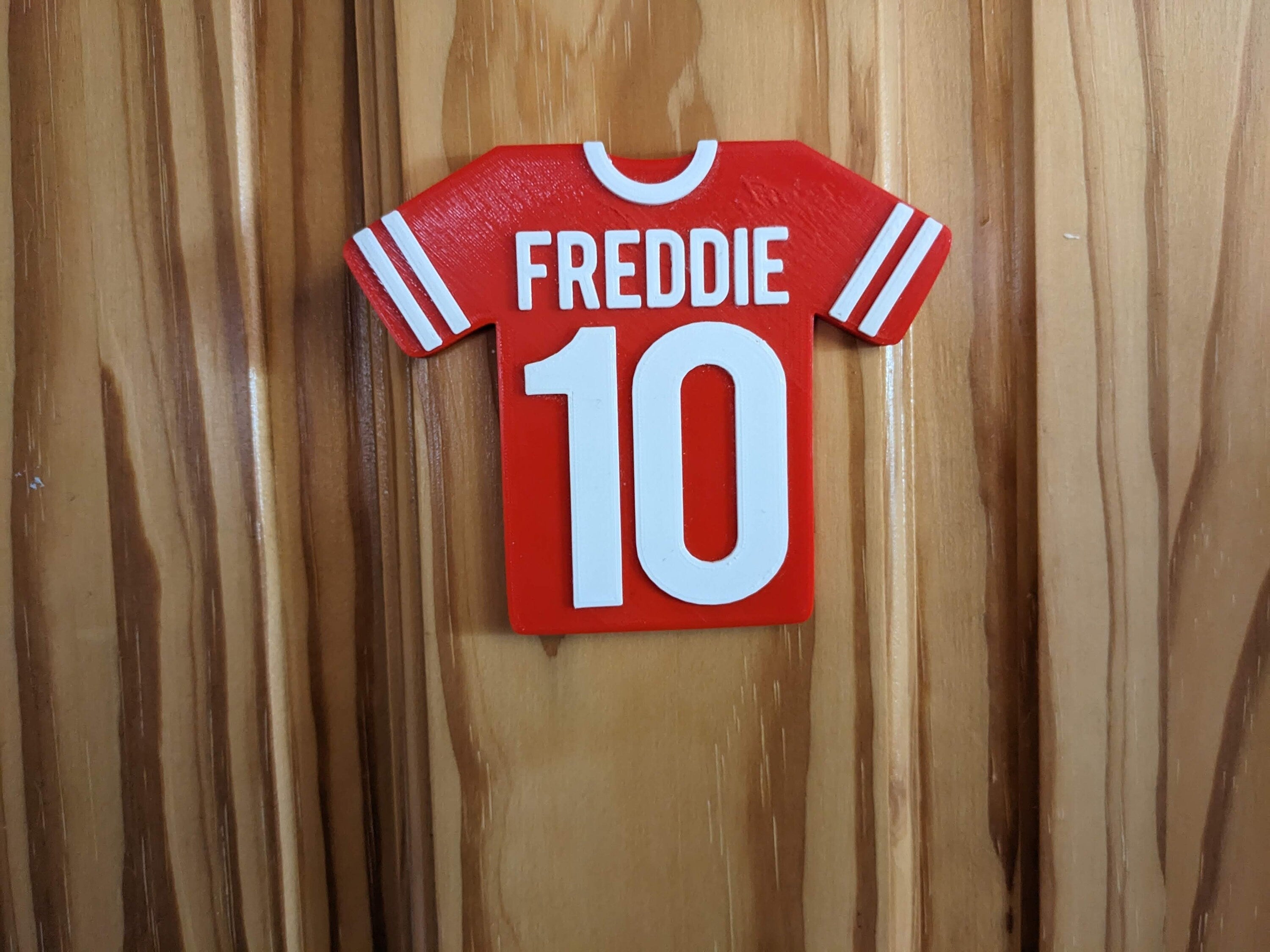 Personalised Football Sign, Football Shirt Door Sign, Football Lover Door Sign, Personalised Football Plaque, Football Bedroom, Soccer Door