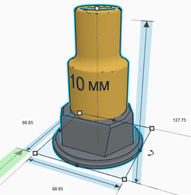 Personalised Socket Trophy, 10mm Socket Gift, Tool Award Trophy, Builder Gift, Custom Award, Mechanic Trophy, Engineer Trophy, Mechanic Gift