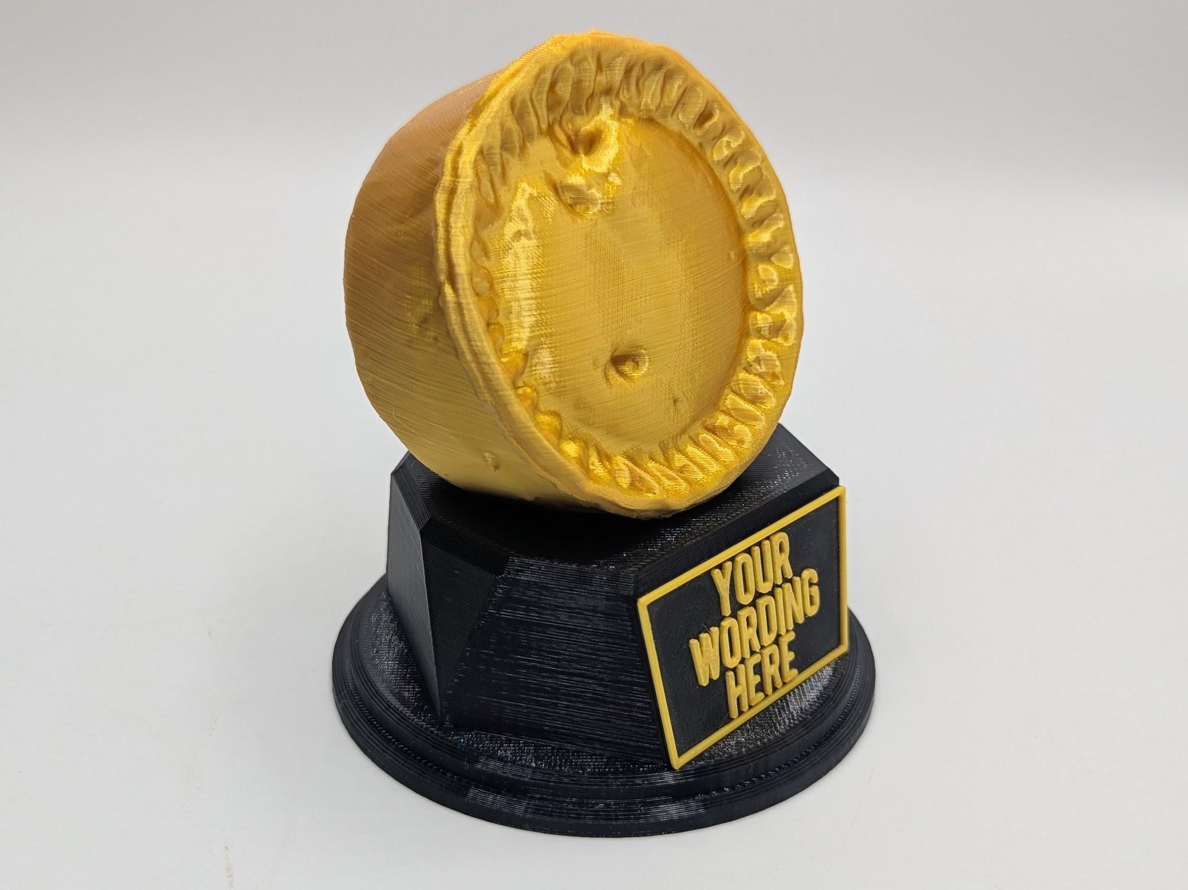 Personalised Pork Pie Trophy, Meat Pie Trophy, Pork Pie Award, Custom Trophy, Pork Pie Lover, Who Ate All The Pies, Gala Pie Trophy, Office