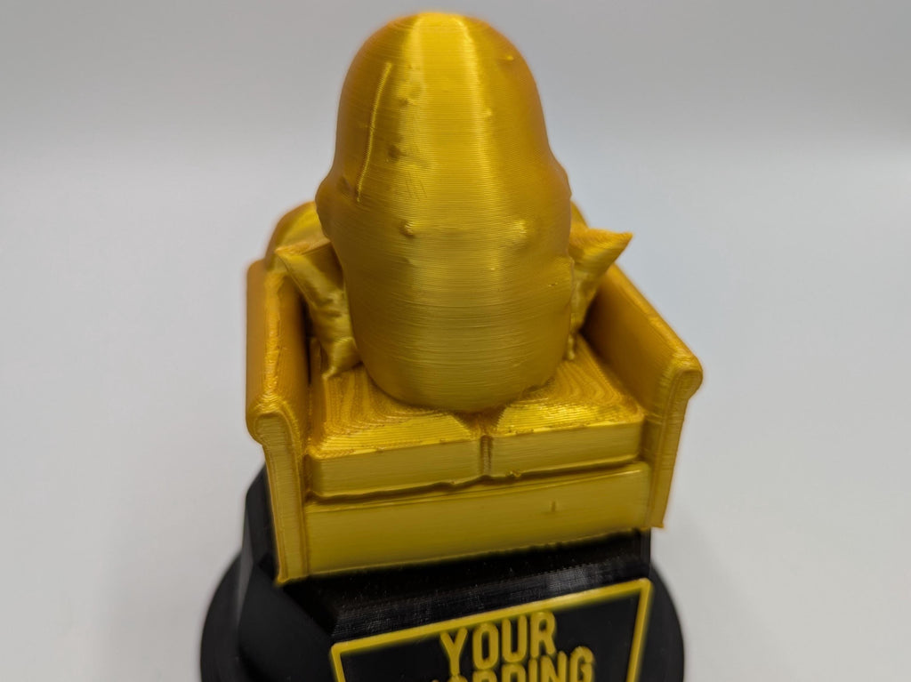 Personalised Couch Potato Trophy, Potato Trophy, Fun Office Award, Couch Potato Award,  Custom Trophy Gift, Couch Potato Gift, Potato Award