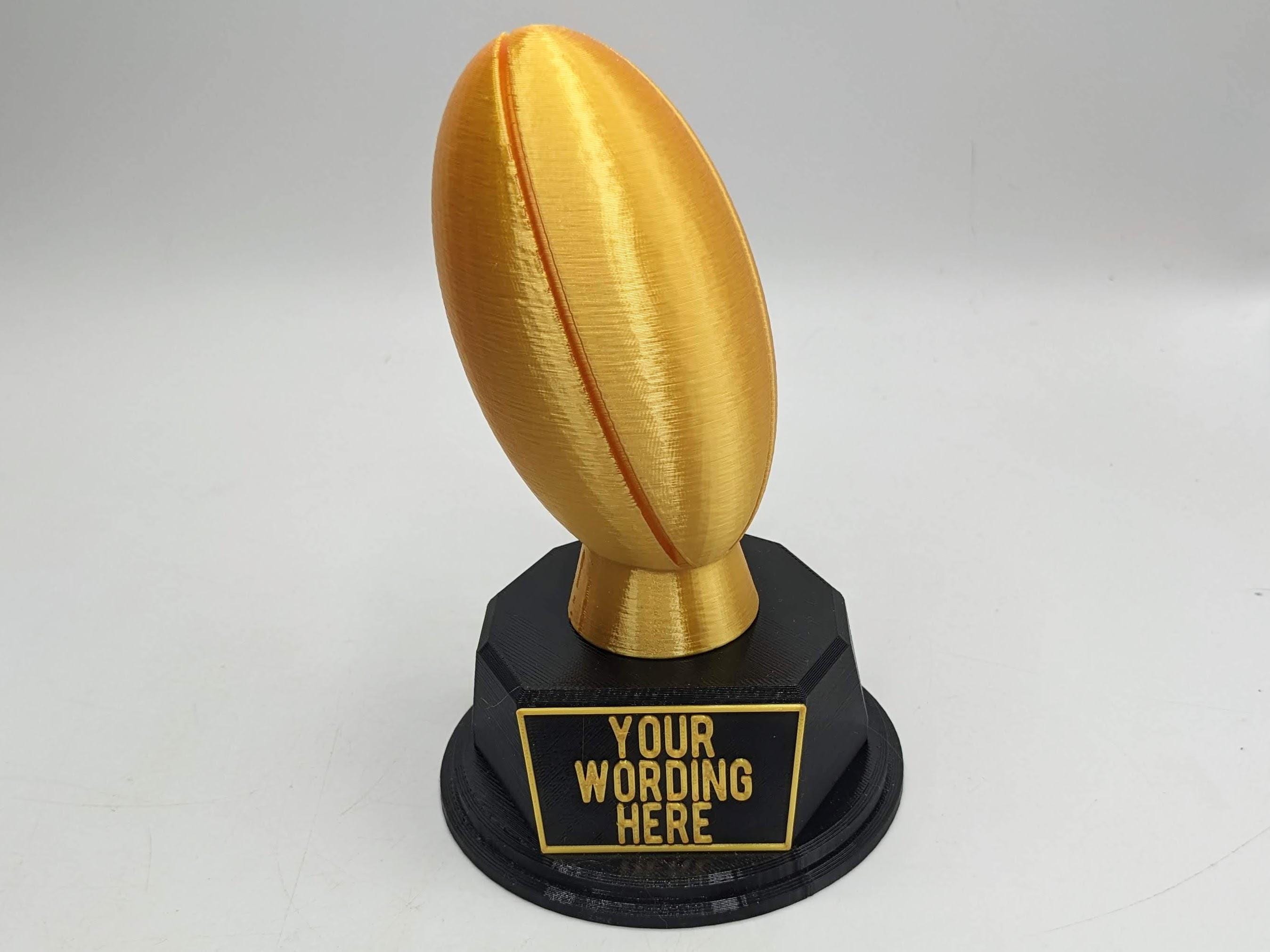 Personalised Rugby Trophy / Rugby Fun Trophy / Secret Santa Rugby Player / Rugby Team / Rugby Stocking Filler / Rugby Player Gift / Rugby Club