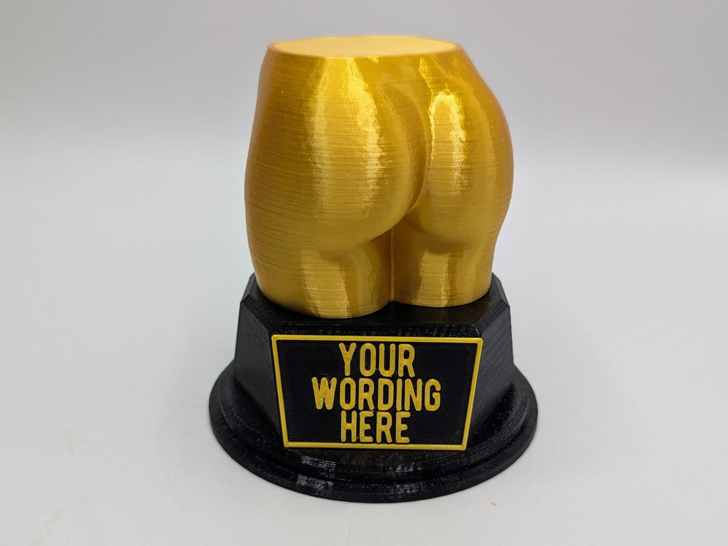 Personalised Nice Butt Trophy, Bottom Shape Gift, Bum Award Gift, Butt Trophy, Joke Bottom Award, Fun Butt Gift Award, Big Butt Award Trophy