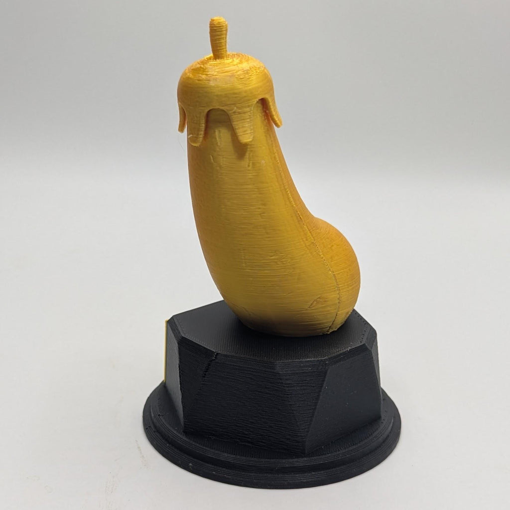 Personalised Aubergine Trophy, Aubergine Shape Gift, Aubergine Award, Egg Plant Trophy, Joke Penis Award, Egg Plant Award, Custom Trophy