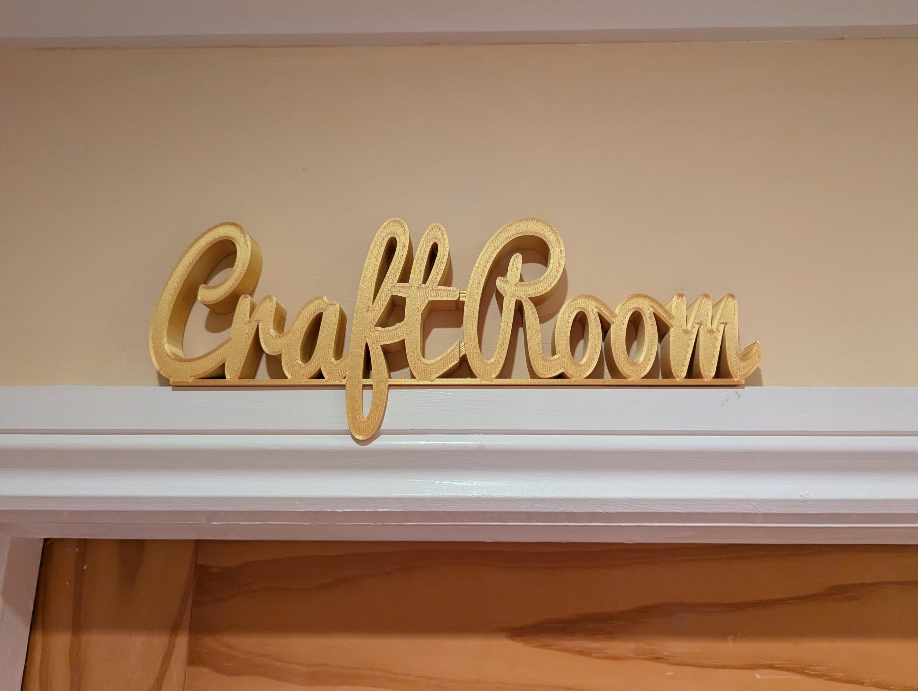 Craft Room Door Sign, Crafter Door Sign, Door Topper, Custom Door Sign, Above Door Sign, Quirky Sign, Sign For Crafters, Crafting Room Sign