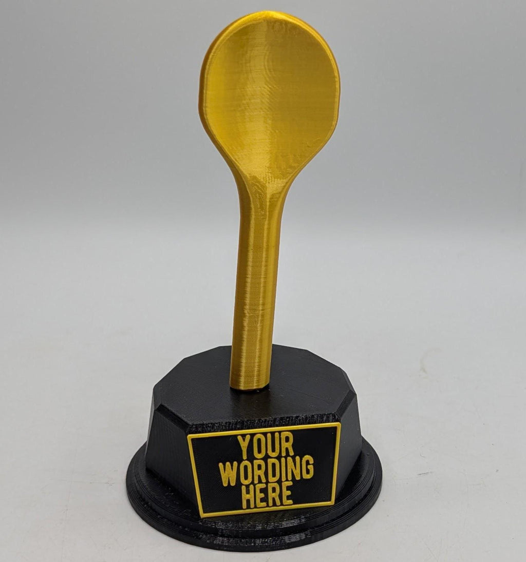 Personalised Wooden Spoon Trophy, Last Prize Trophy, Loser Award, Custom Trophy, Office Trophy, Golden Spoon Trophy, Spoon Award, Spoon Gift