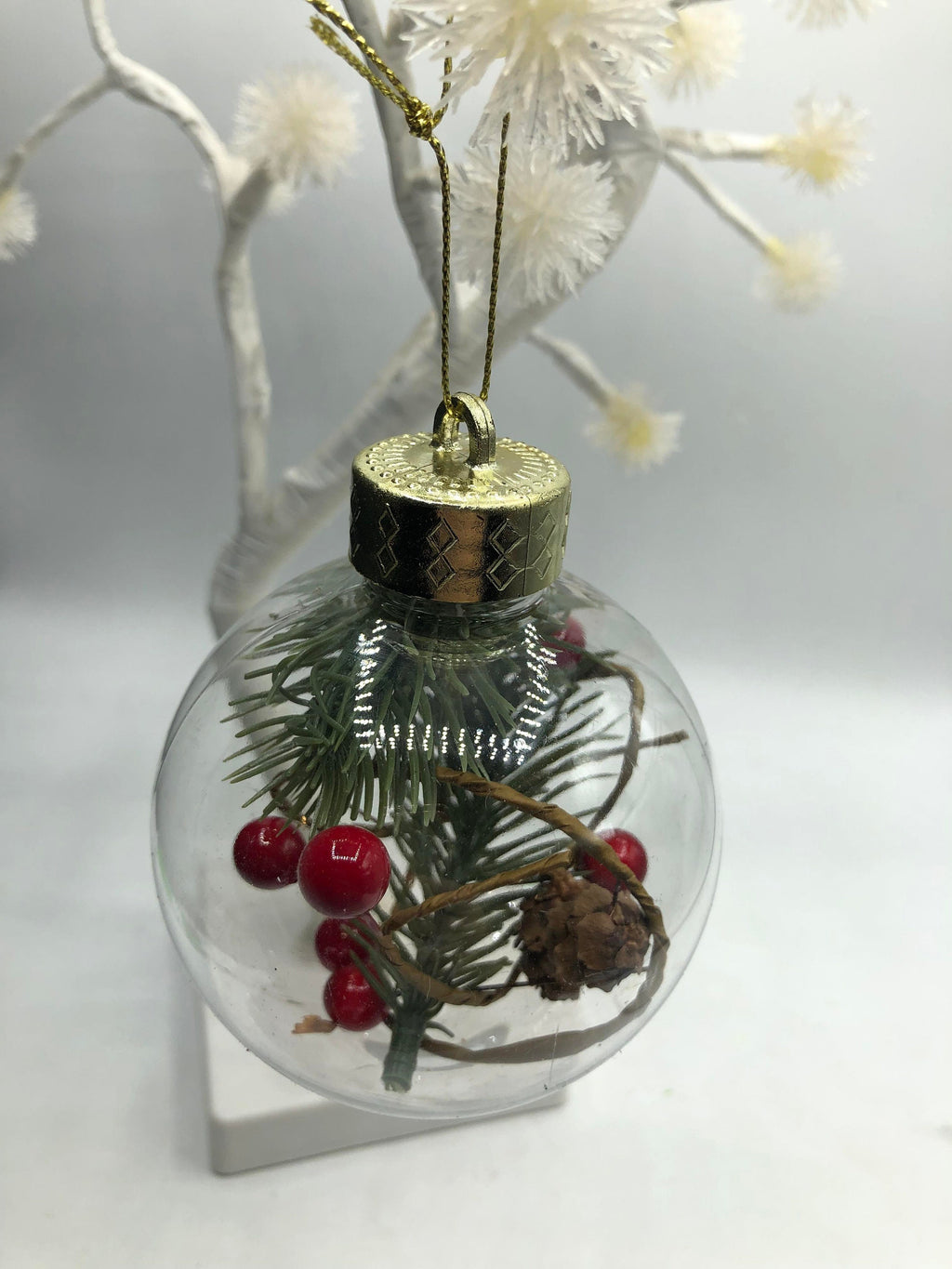 Personalised Christmas Bauble, Woodland Christmas Bauble, Tree Personalised Decoration, Name Bauble, Personalised Christmas Ornament, Berry