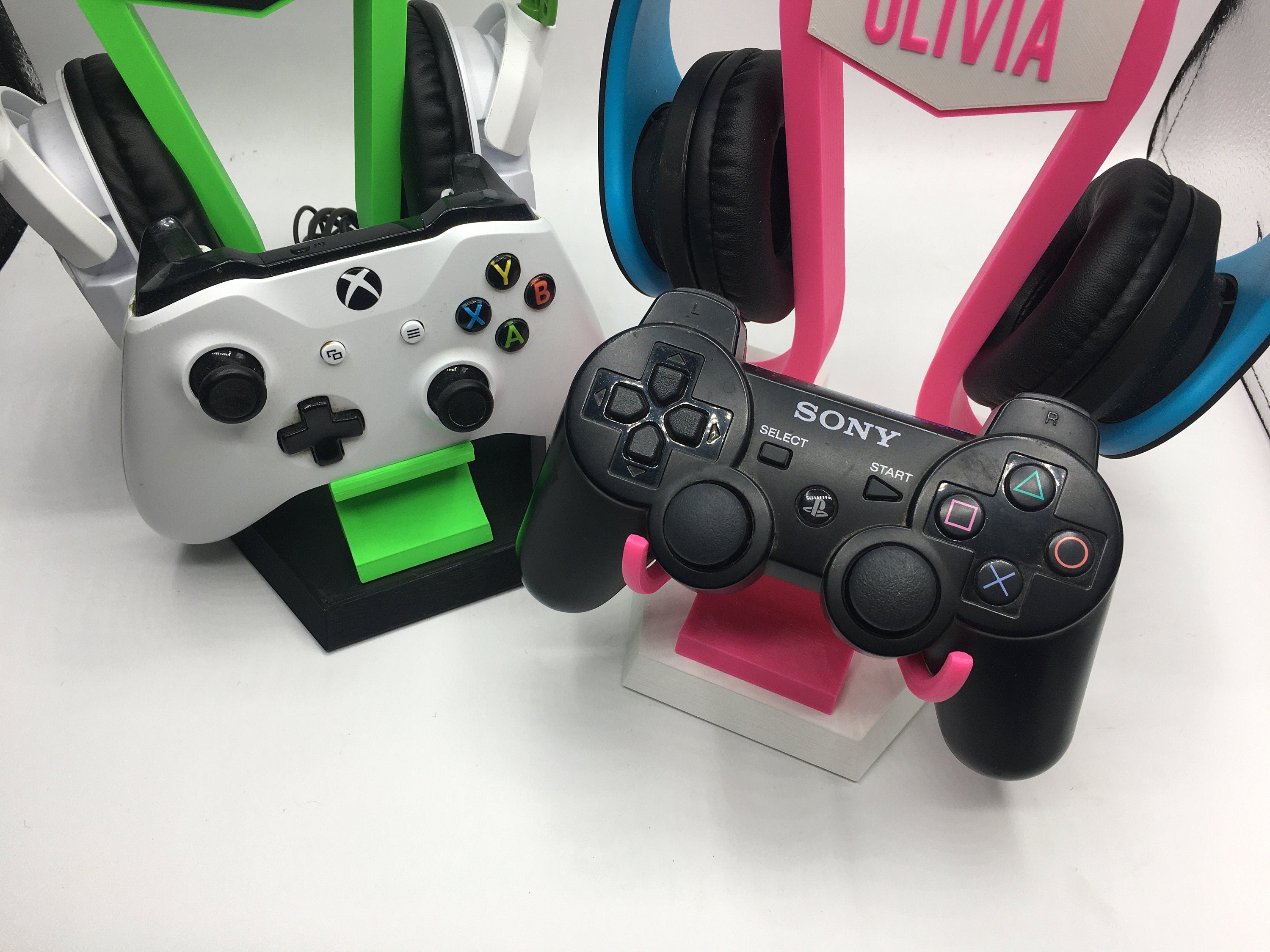 Personalised Gaming Stand for Headset and Controller / Gaming Controller Headset and Controller Stand / Gamer Christmas Gift / Gamer Gifts