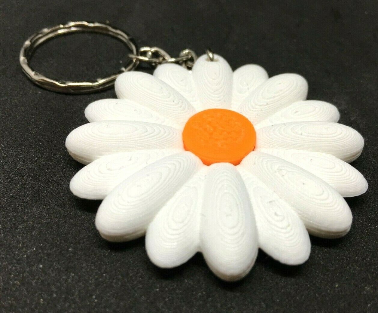 Daisy Flower 3D Keyring / Bag Charm / Floral Design Key Chain / Daisy Keyring / Daisy Bag Tag / Daisy Bag Charm / Flower Bag Tag / Flower