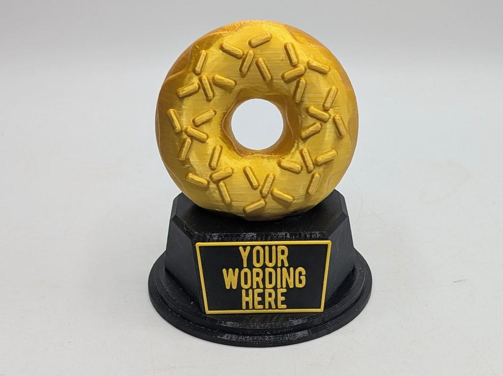 Personalised Doughnut Trophy, Donut Award, Gift for friend, Joke Award, Personalised Trophy Award, Police Donut Award, Joke Doughnut Gift