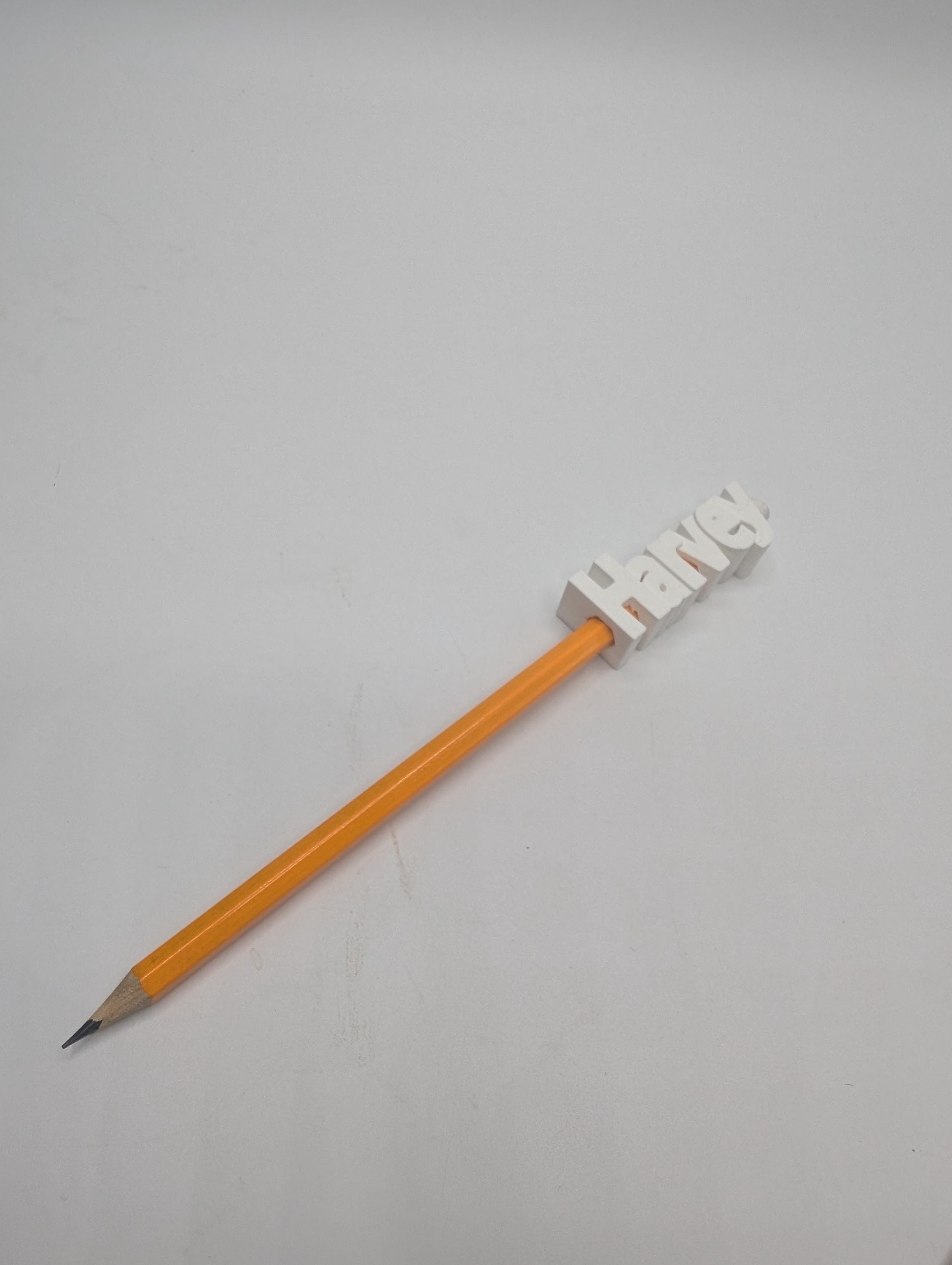 Pencil Toppers With Pencil, Party Bag Filler, Gift for Office Staff, Under 5 Pounds Gift, Ready to Post Immediately, Named Pencil Topper