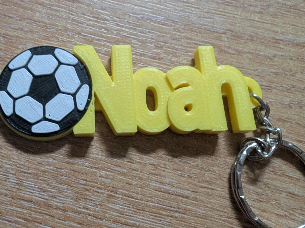 Personalised Football Keyring, Soccer Keyring, Football Party Bag Filler, Football Team Tags, Football Gift, Football Favour, Under 5 Pounds