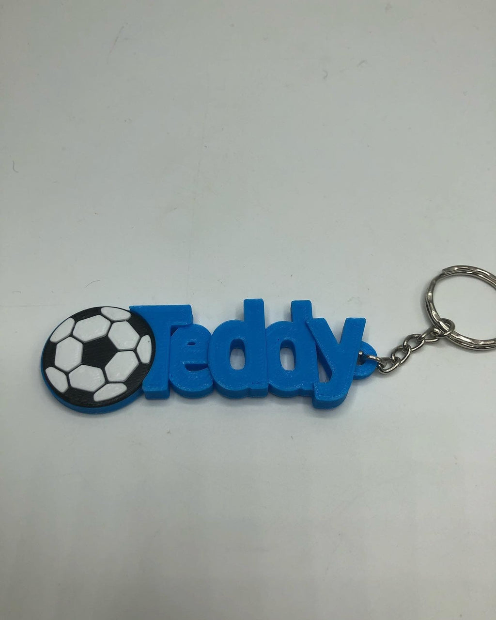 Girls Personalised Football Keyring / Soccer Keyrings / Football Party Bag Filler / Football Team Bag Tags / Football Gift / Football Favour