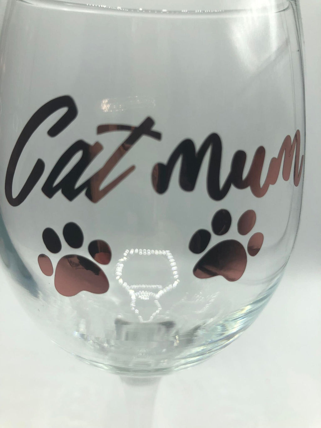 Cat Mum Glass / Cat Mum Gin/Wine/Latte/Prosecco Glass / Mother's Day Gift / Mum Gift / Cat Mam Glass / Christmas Gift / Cat Mum / Cat Mam