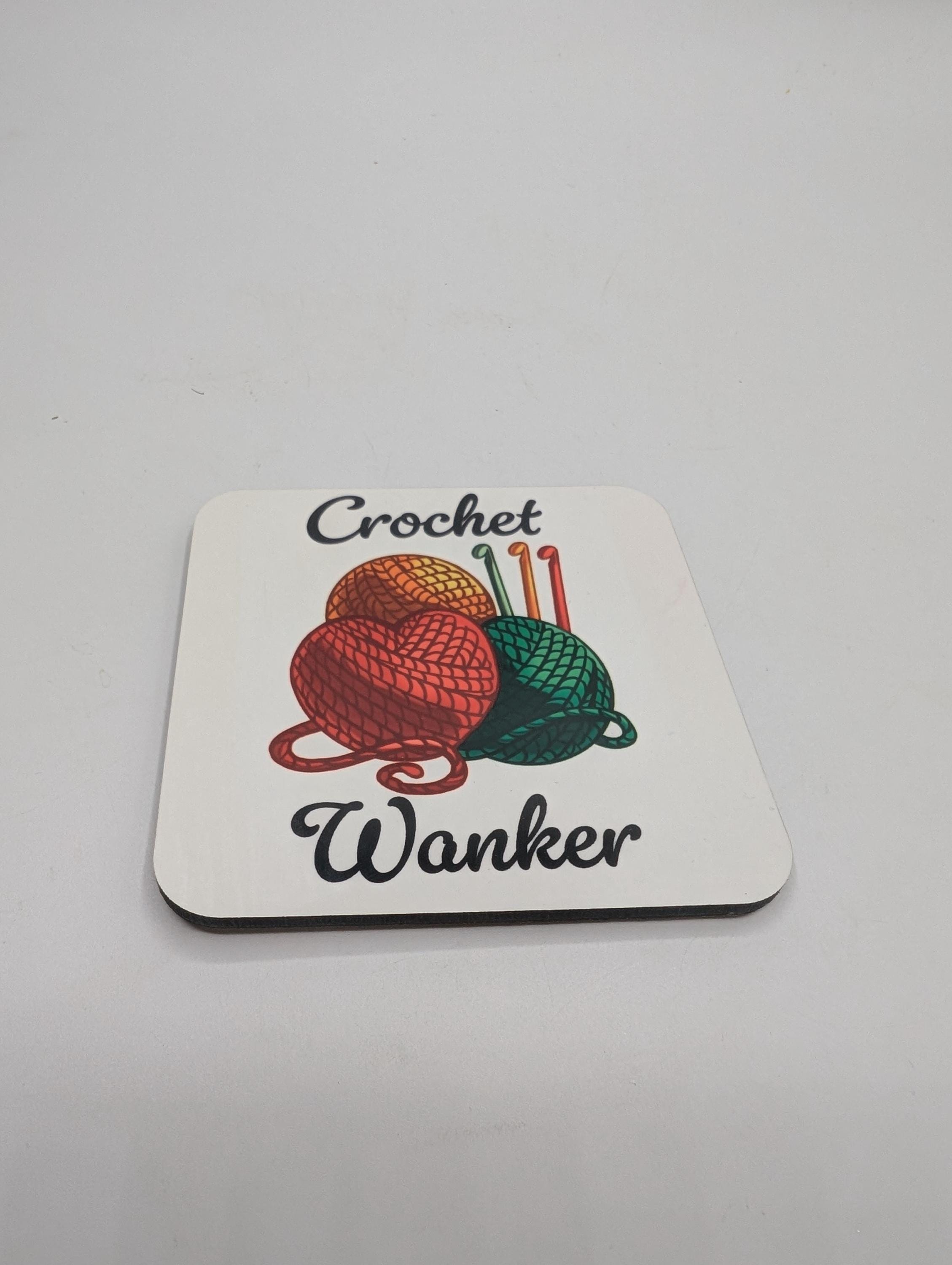 Crochet Wanker Coaster, Funny Gift for Crocheter, Crochet Gift, Mother's Day, Crochet Gift for Her, Crochet Gift For Him, Crochet Lover Gift