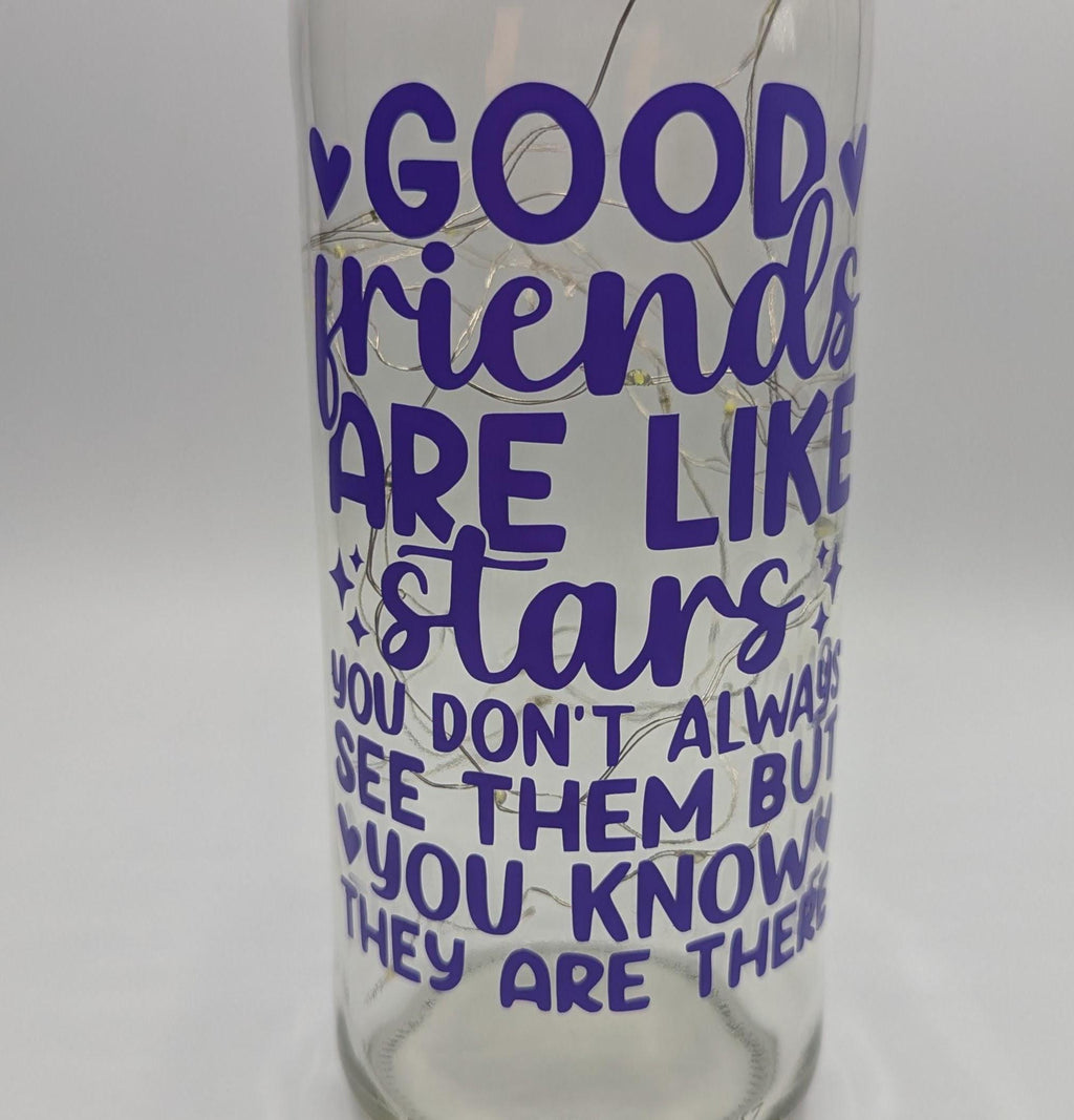 Friends Light Up Bottle, Best Friend Gift, Gift for Friend for Birthday, Friend Keepsake, Special Present for Friend, Special Friend Gift