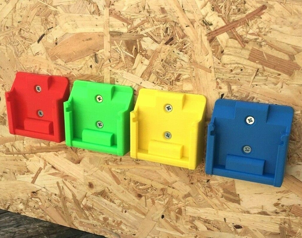 Battery Wall Mount for Hikoki / Hitachi 18v Batteries / Undershelf Mount x1 / Battery Storage Mount