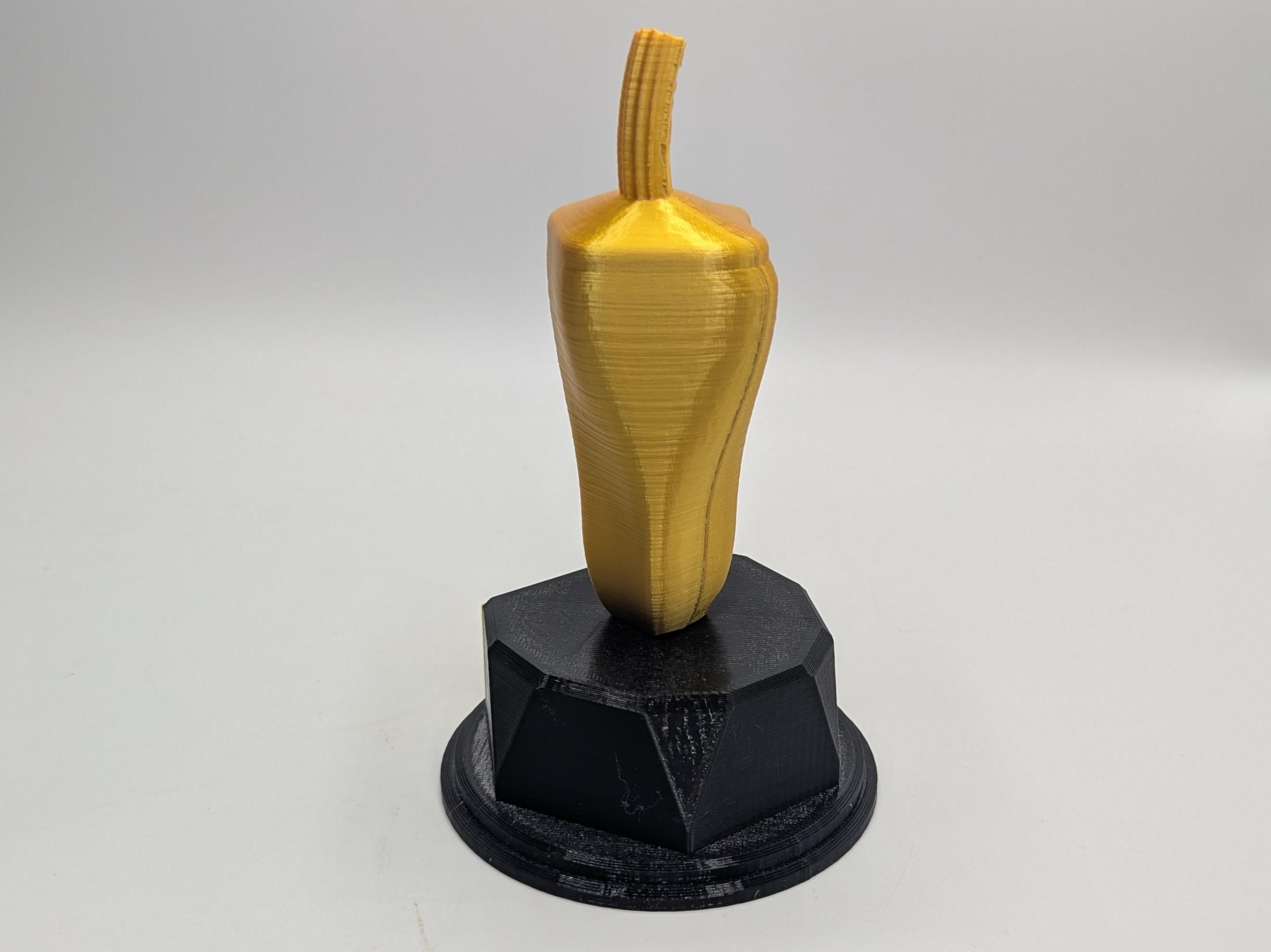 Personalised Chilli Trophy, Chilli Lover Gift, Chilli Pepper Gift, Vegetable Award, Chilli Award, Custom Chilli Trophy, Chilli Shaped Gift