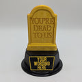 Personalised Dead To Us Trophy, Grave Stone Award Gift, Grave Stone Joke Gift, Custom Trophy Award, Novelty Dead To Us Award, Gravestone