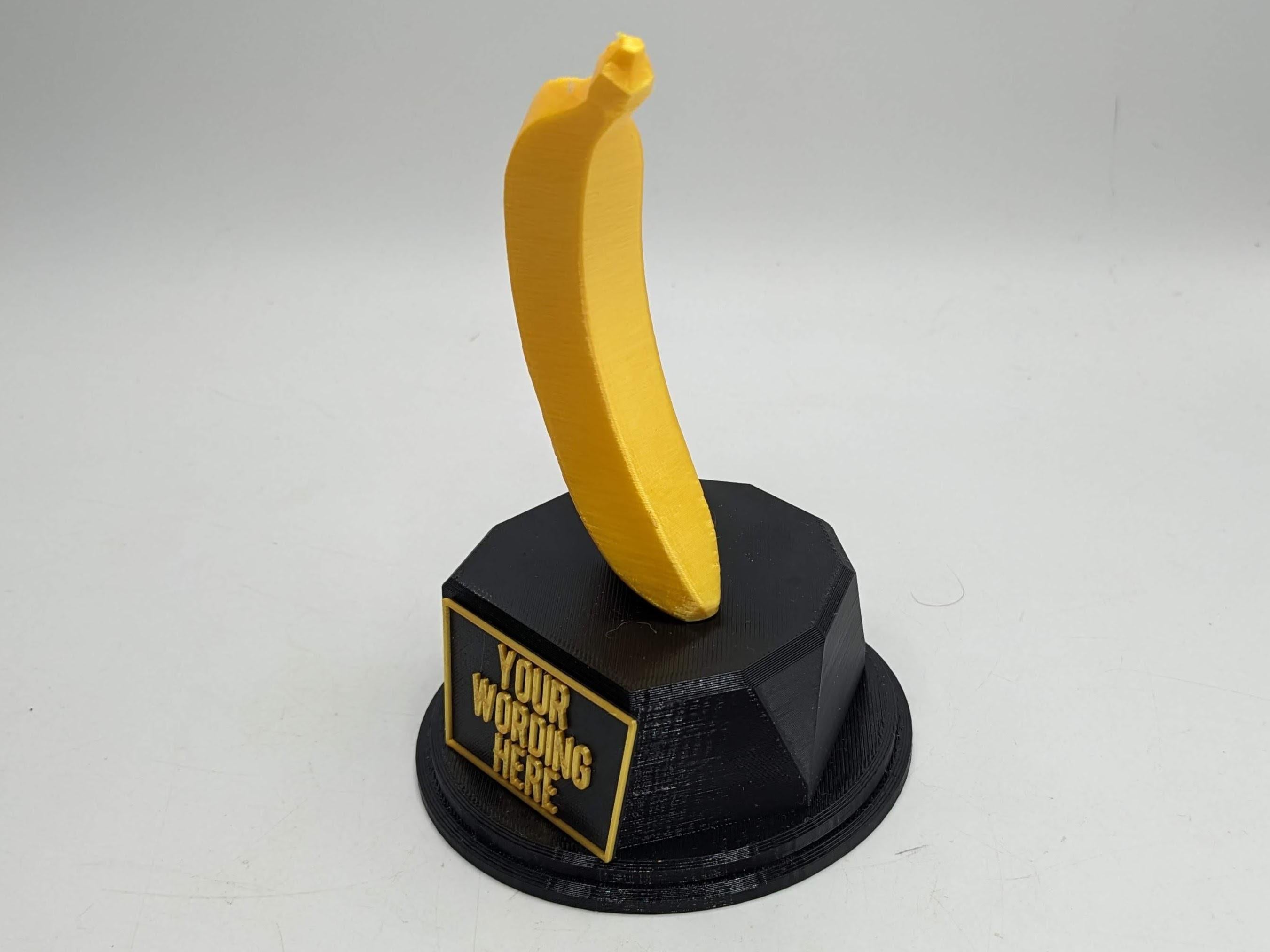 Personalised Banana Trophy / Top Banana Trophy / Banana Fun Trophy / Banana Gift / Banana Award / Banana Joke Trophy / Banana Award / Banana