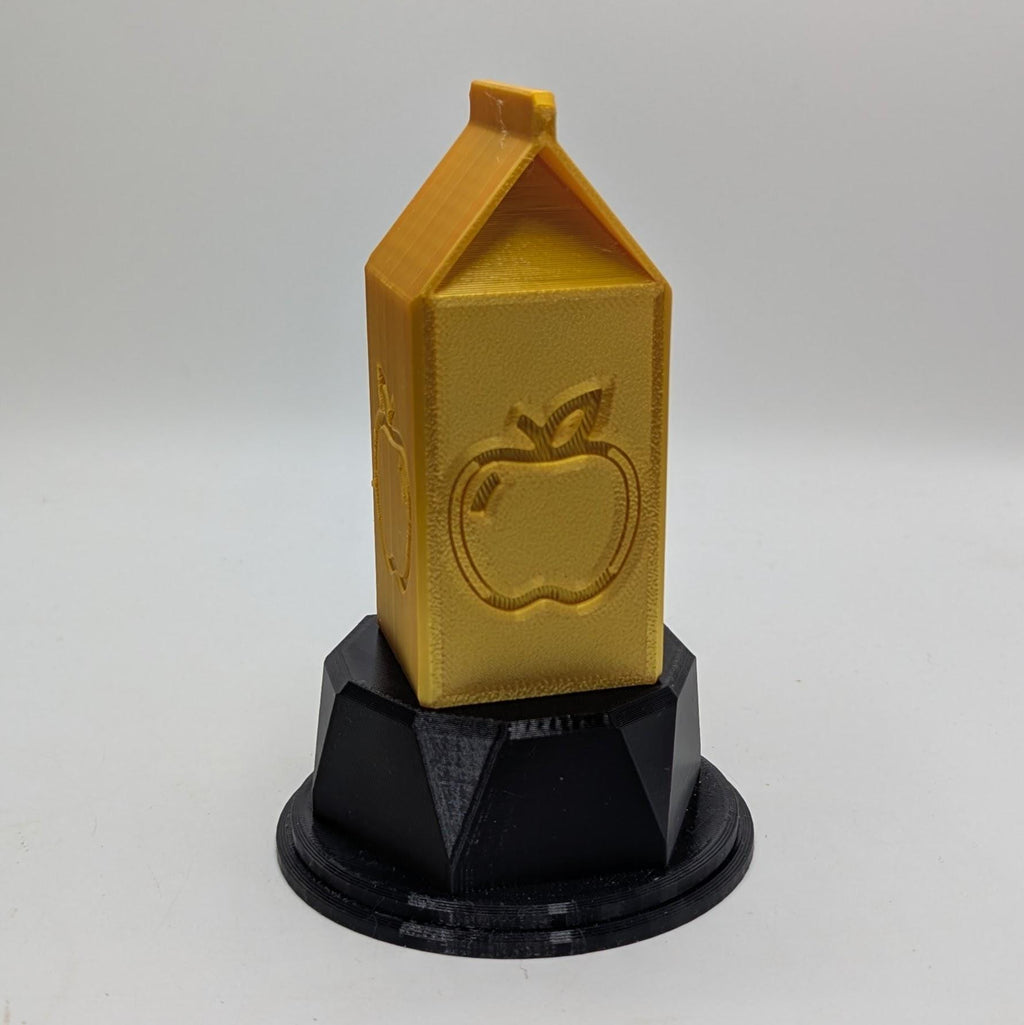 Personalised Apple Juice Trophy, Custom Trophy Gift, Apple Juice Lover Trophy, Apple Juice Award, Apple Juice Carton Gift, Apple Juice